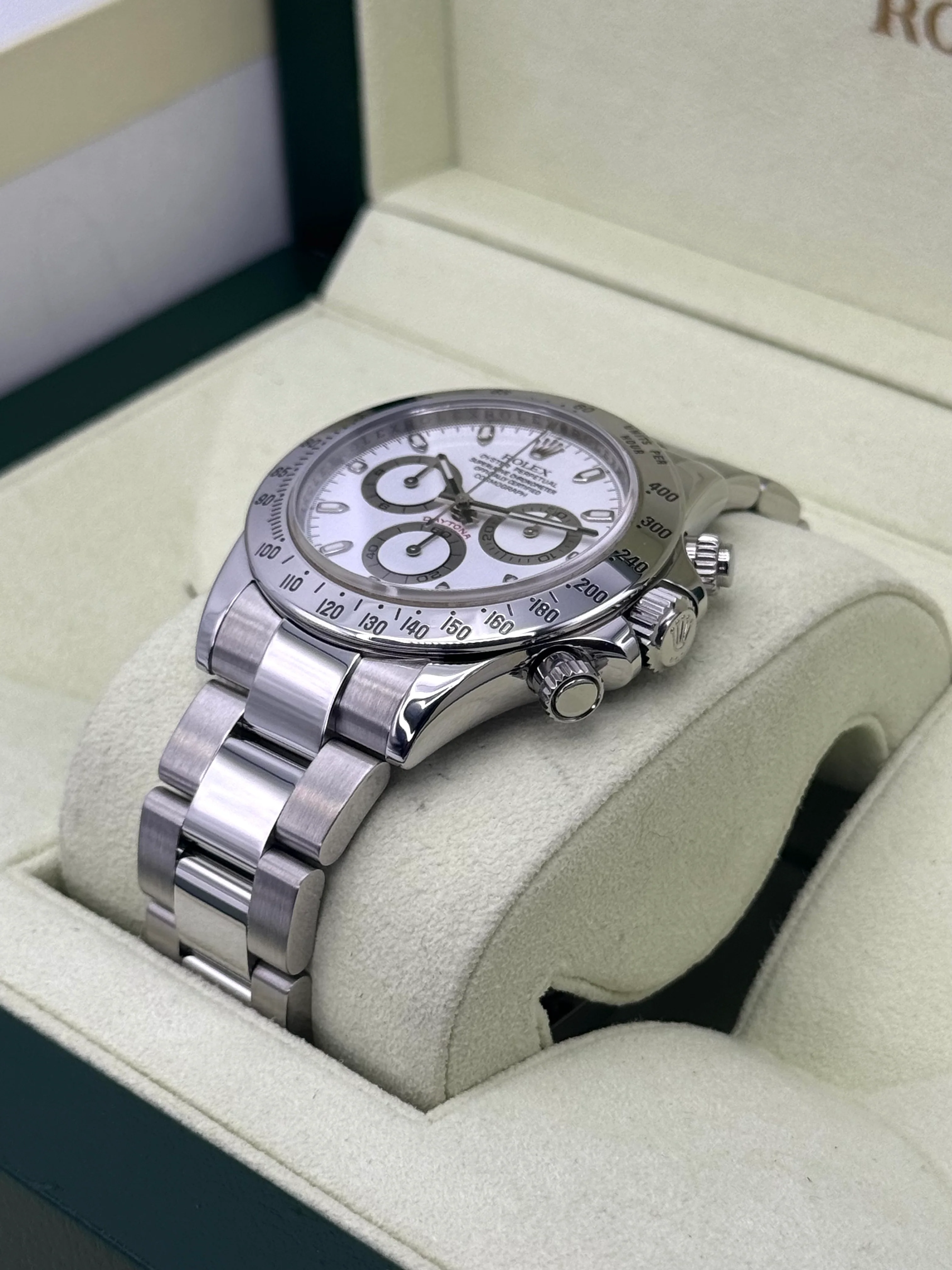 2007 Rolex Daytona 40mm 116520 Stainless Steel White Dial - Image 5