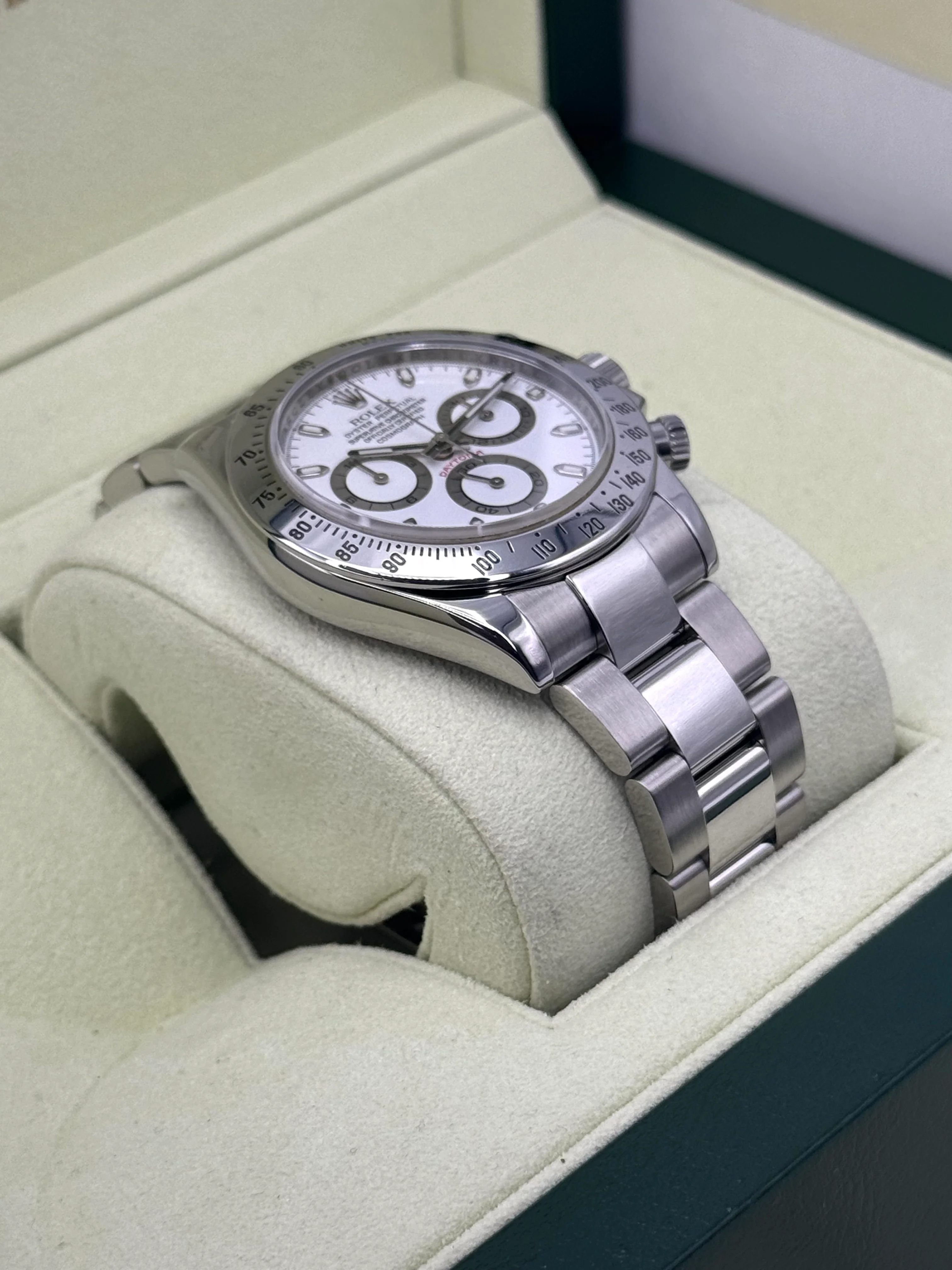 2007 Rolex Daytona 40mm 116520 Stainless Steel White Dial - Image 6