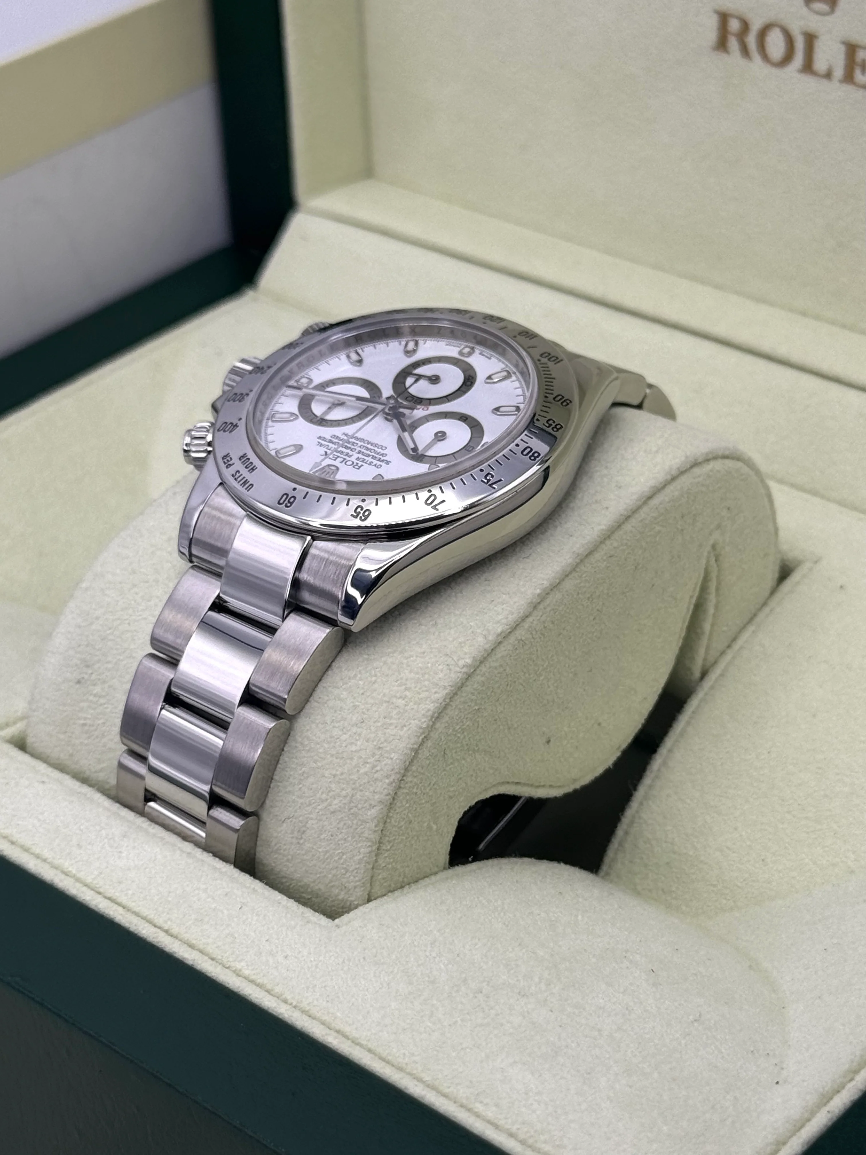 2007 Rolex Daytona 40mm 116520 Stainless Steel White Dial - Image 7