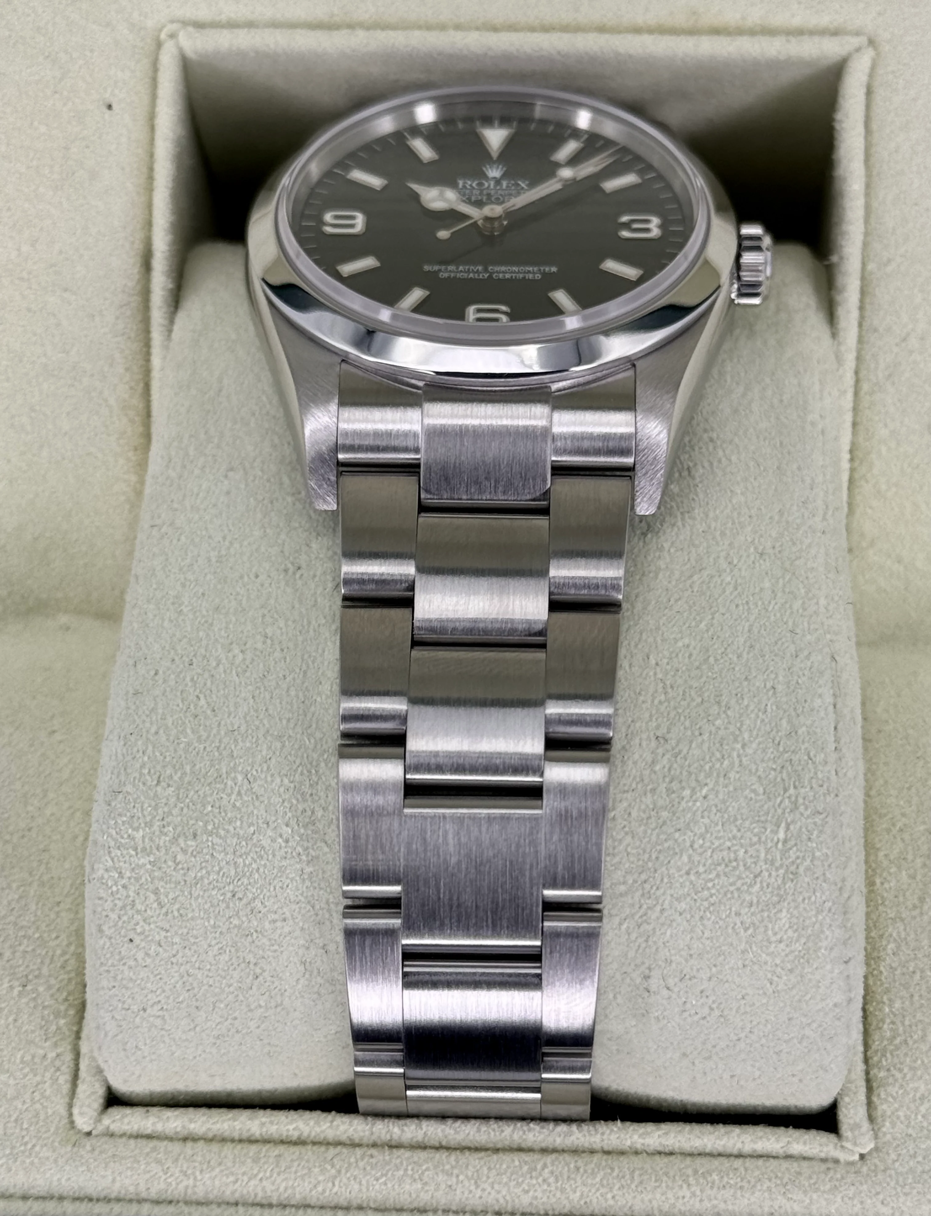 2007 Rolex Explorer 36mm 114270 Stainless Steel Black Dial - Image 3
