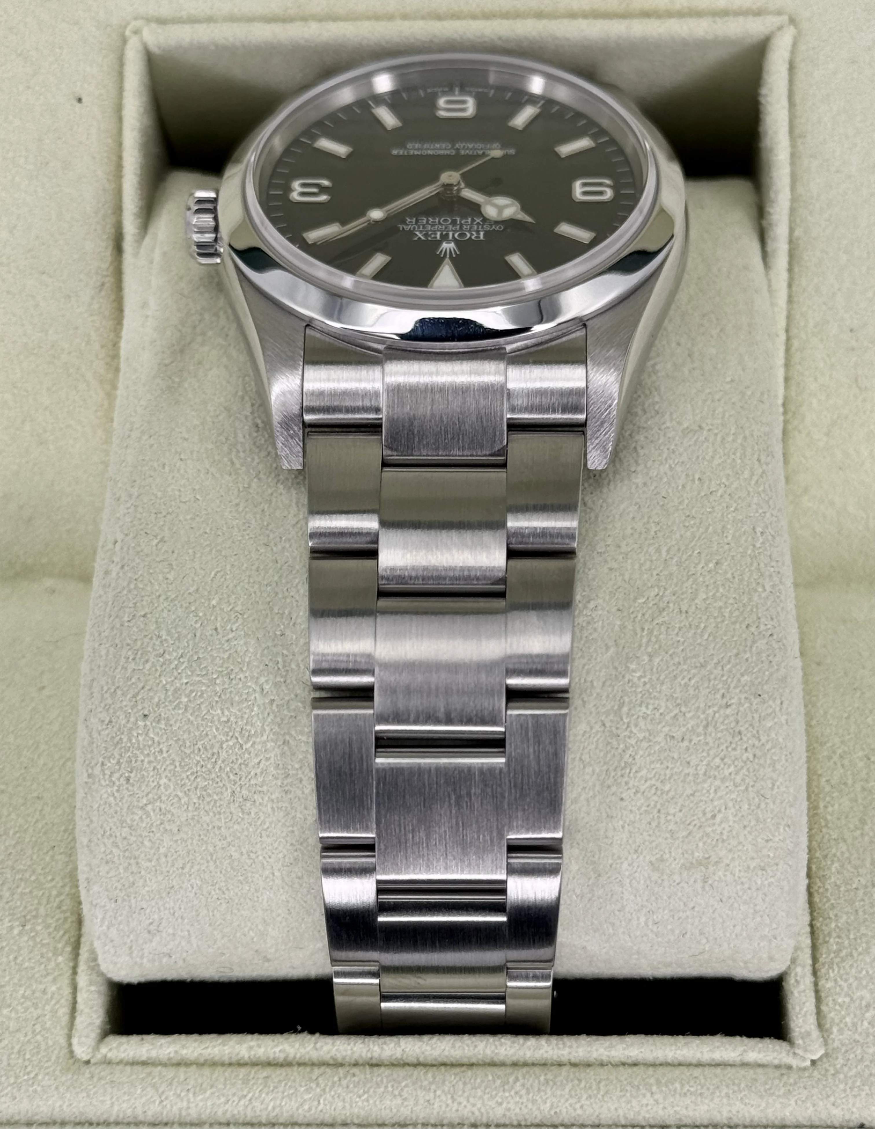 2007 Rolex Explorer 36mm 114270 Stainless Steel Black Dial - Image 4