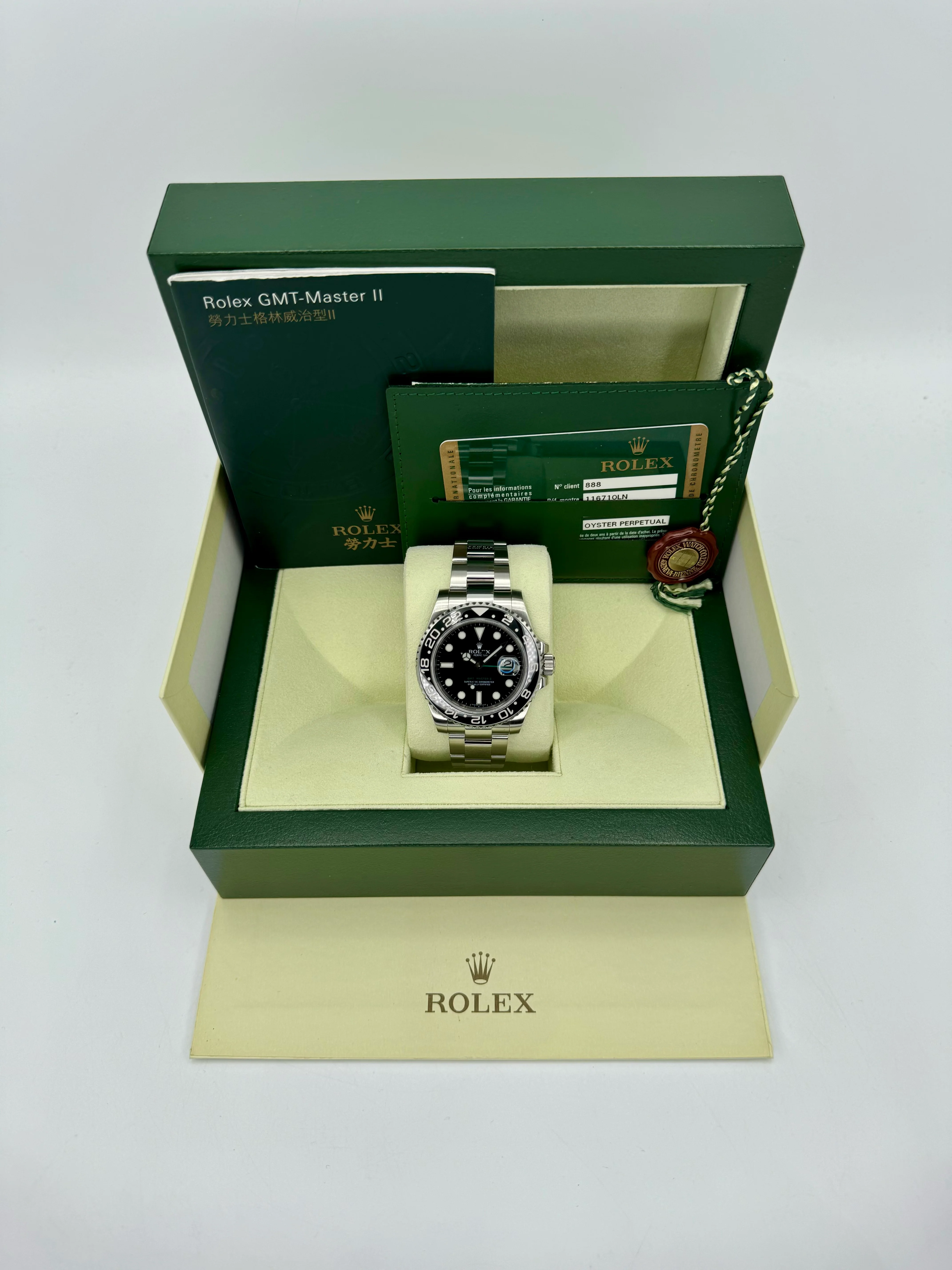 2007 Rolex GMT-Master II 40mm 116710LN Stainless Steel Black Dial - Image 11