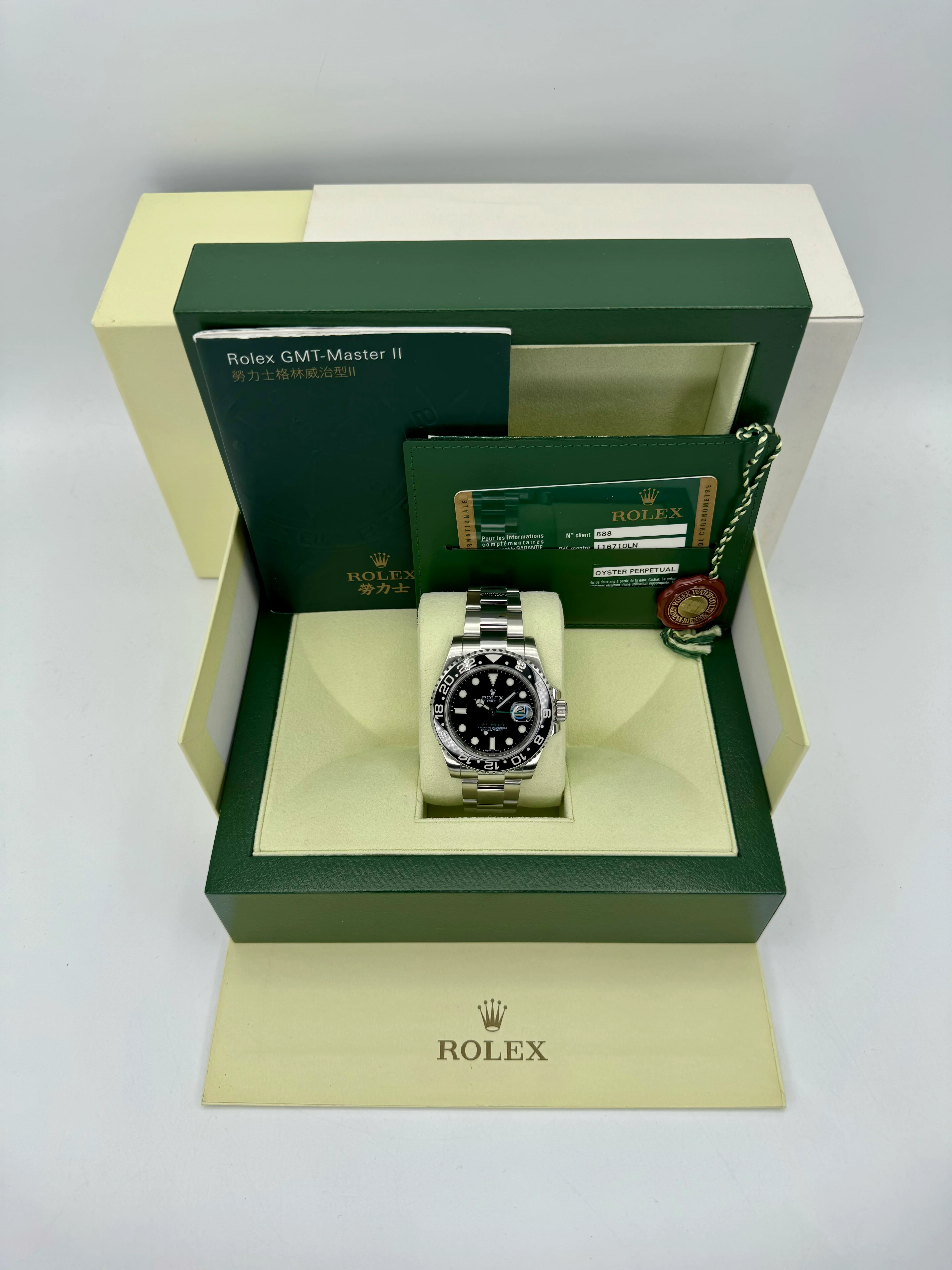 2007 Rolex GMT-Master II 40mm 116710LN Stainless Steel Black Dial - Image 12