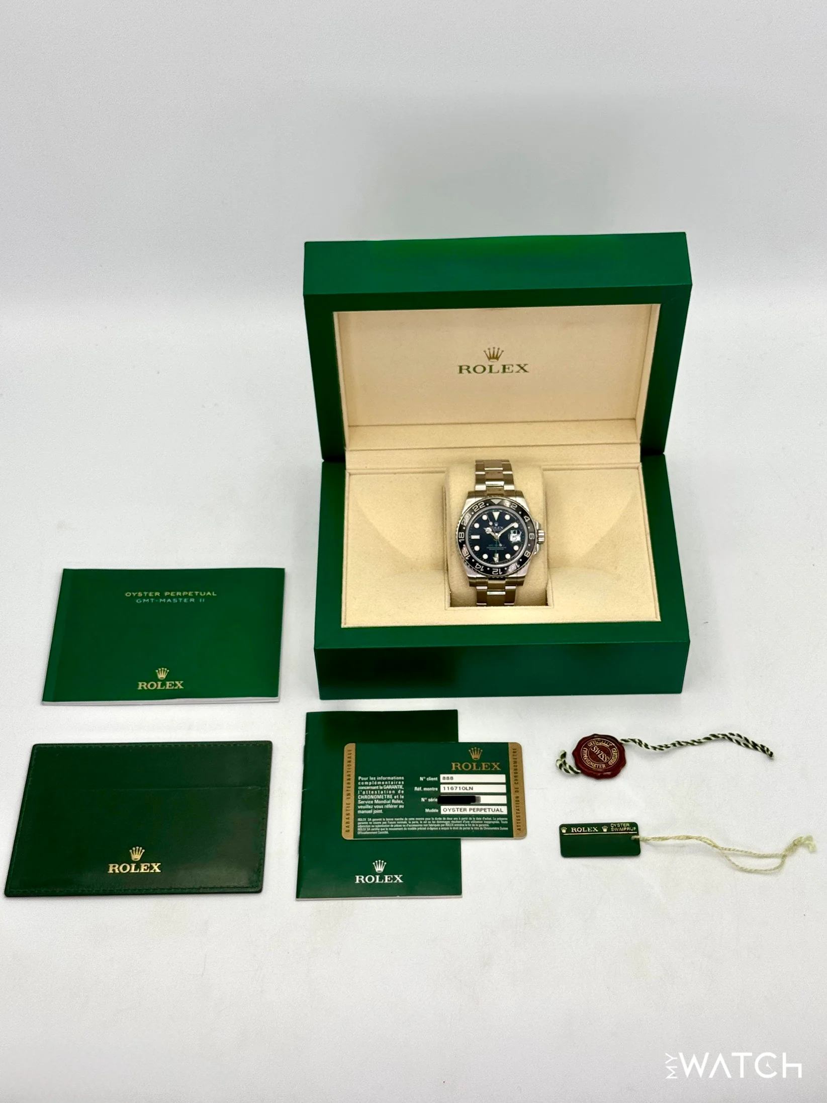 2007 Rolex GMT-Master II 40mm 116710LN Stainless Steel Black Dial - Image 10