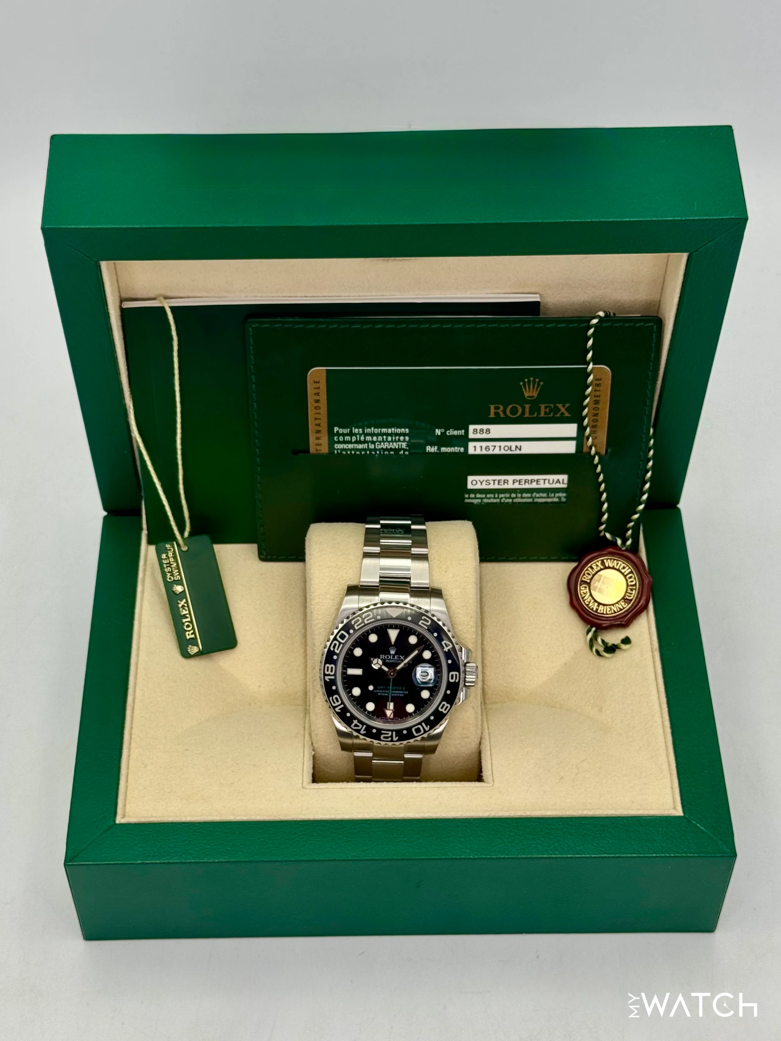 2007 Rolex GMT-Master II 40mm 116710LN Stainless Steel Black Dial - Image 9