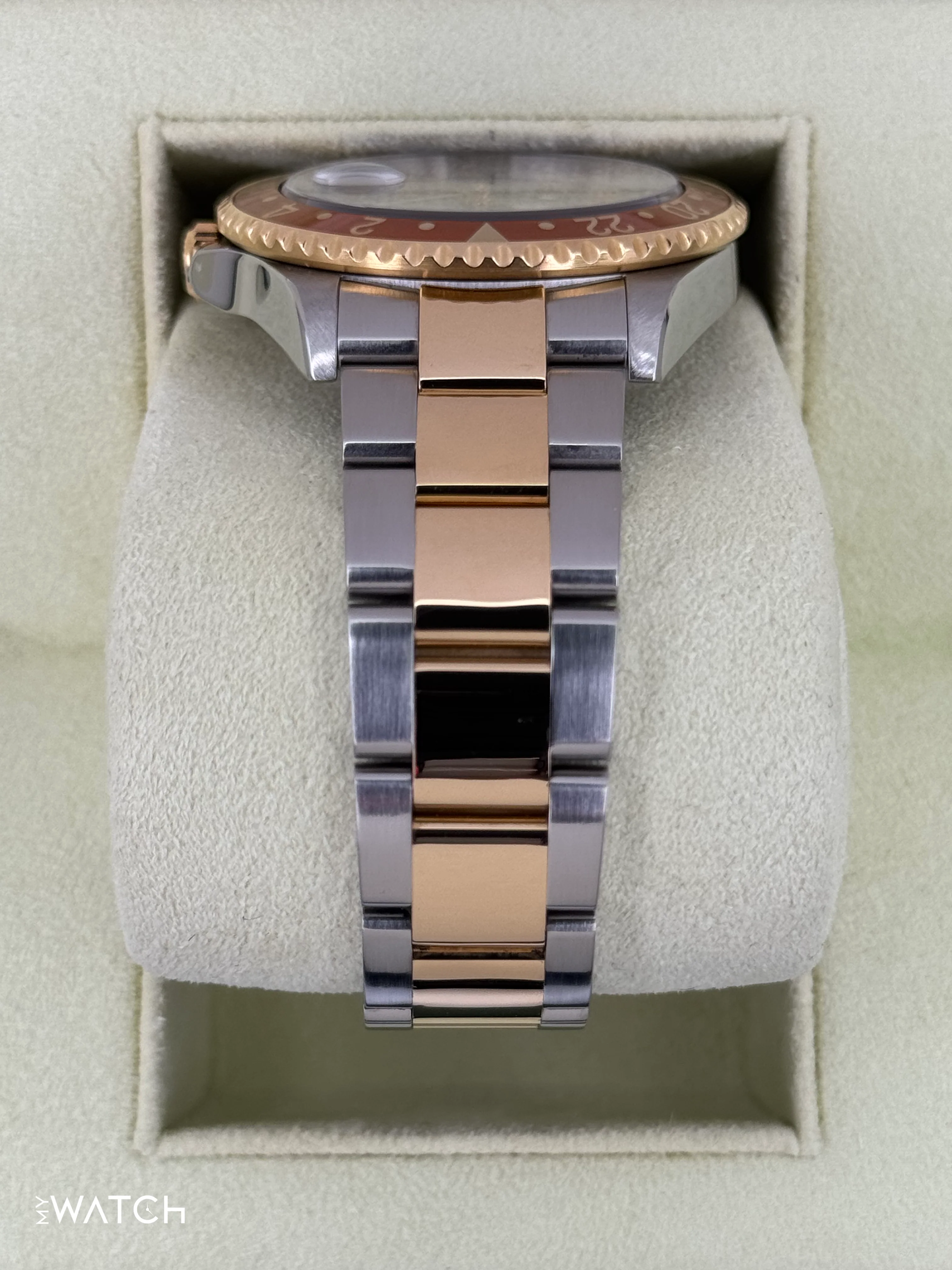 2007 Rolex GMT-Master II 40mm 16713 Slate Grey Serti Diamond Ruby Dial - Image 4