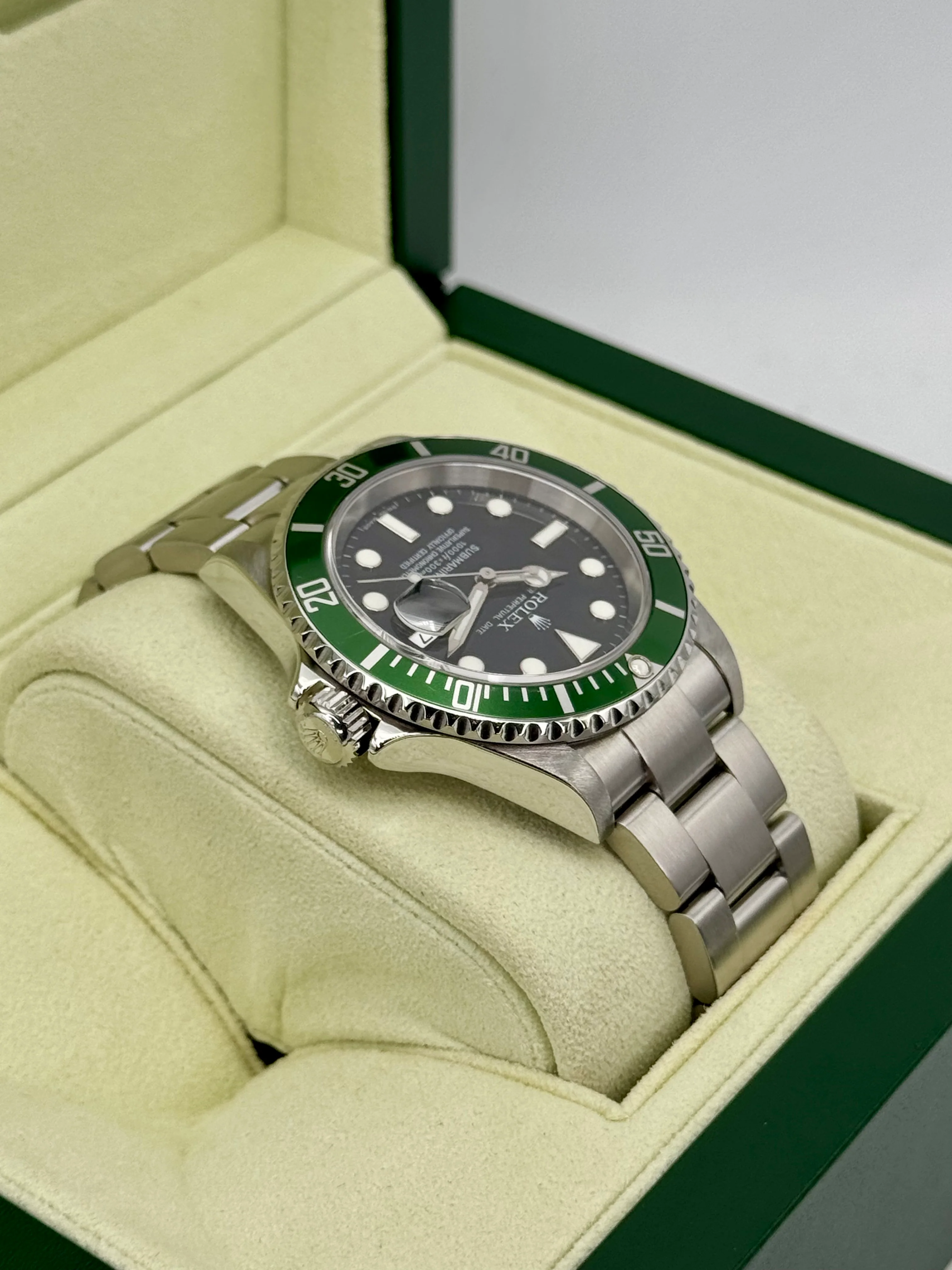 2007 Rolex Submariner "Kermit" 40mm 16610LV Stainless Steel Black Dial - Image 8