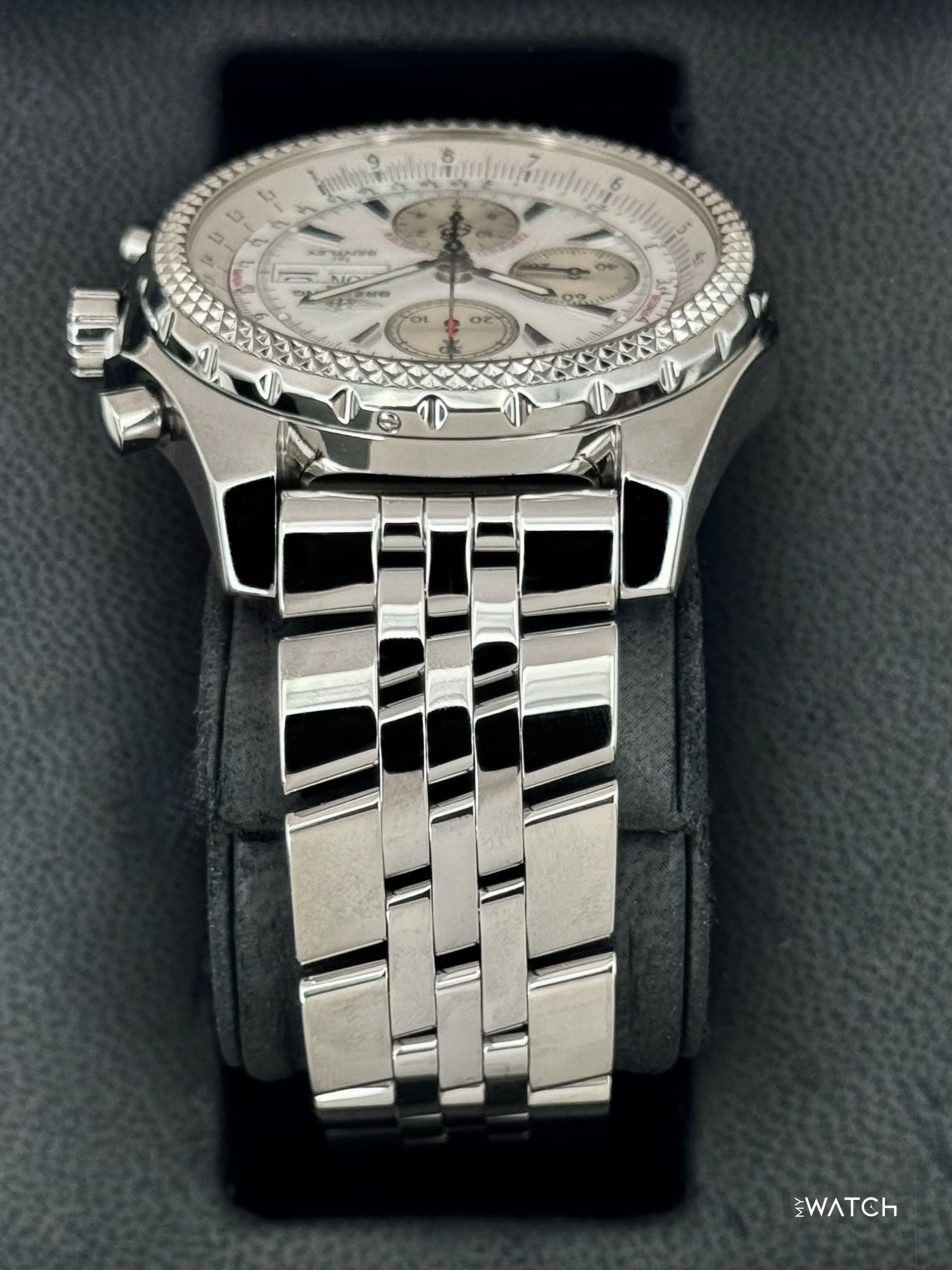 2008 Breitling Bentley Gt 45mm A1336212 Stainless Steel White Dial - Image 4