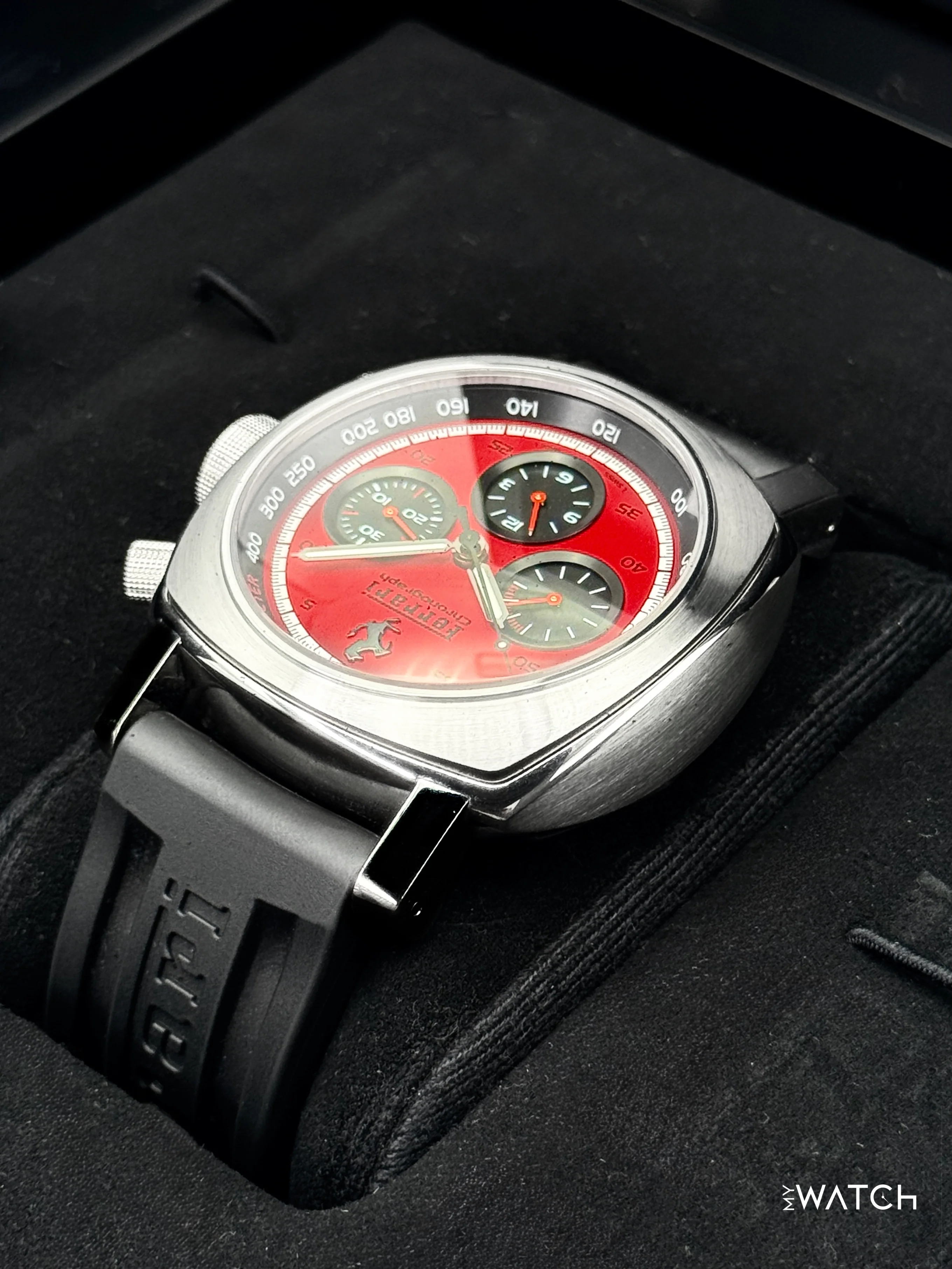 2008 Panerai Ferrari GT Chronograph 45mm F6656 Stainless Steel Red Dial - Image 7
