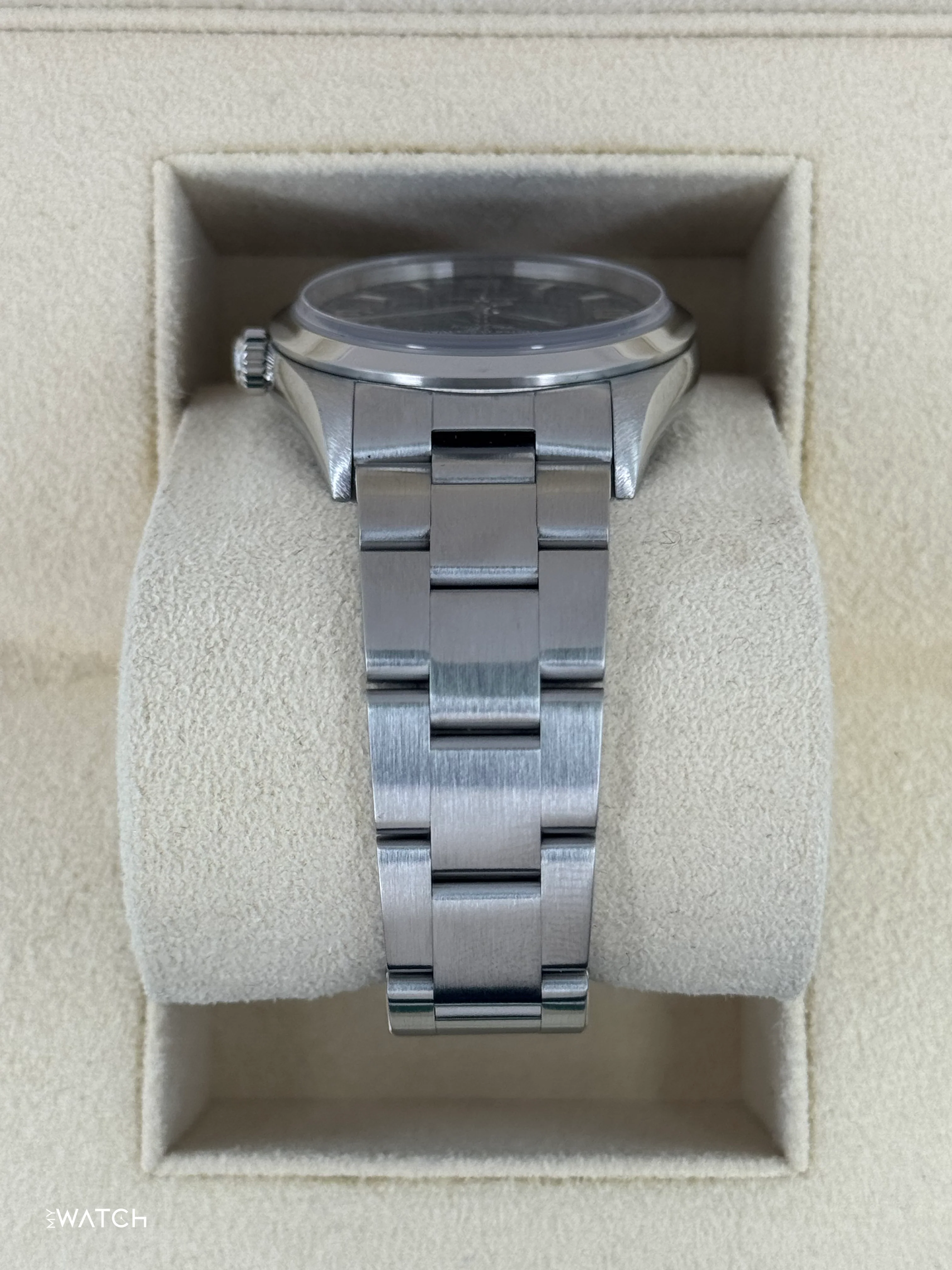 2008 Rolex Air-King 34mm 14000M Stainless Steel Blue Dial - Image 4
