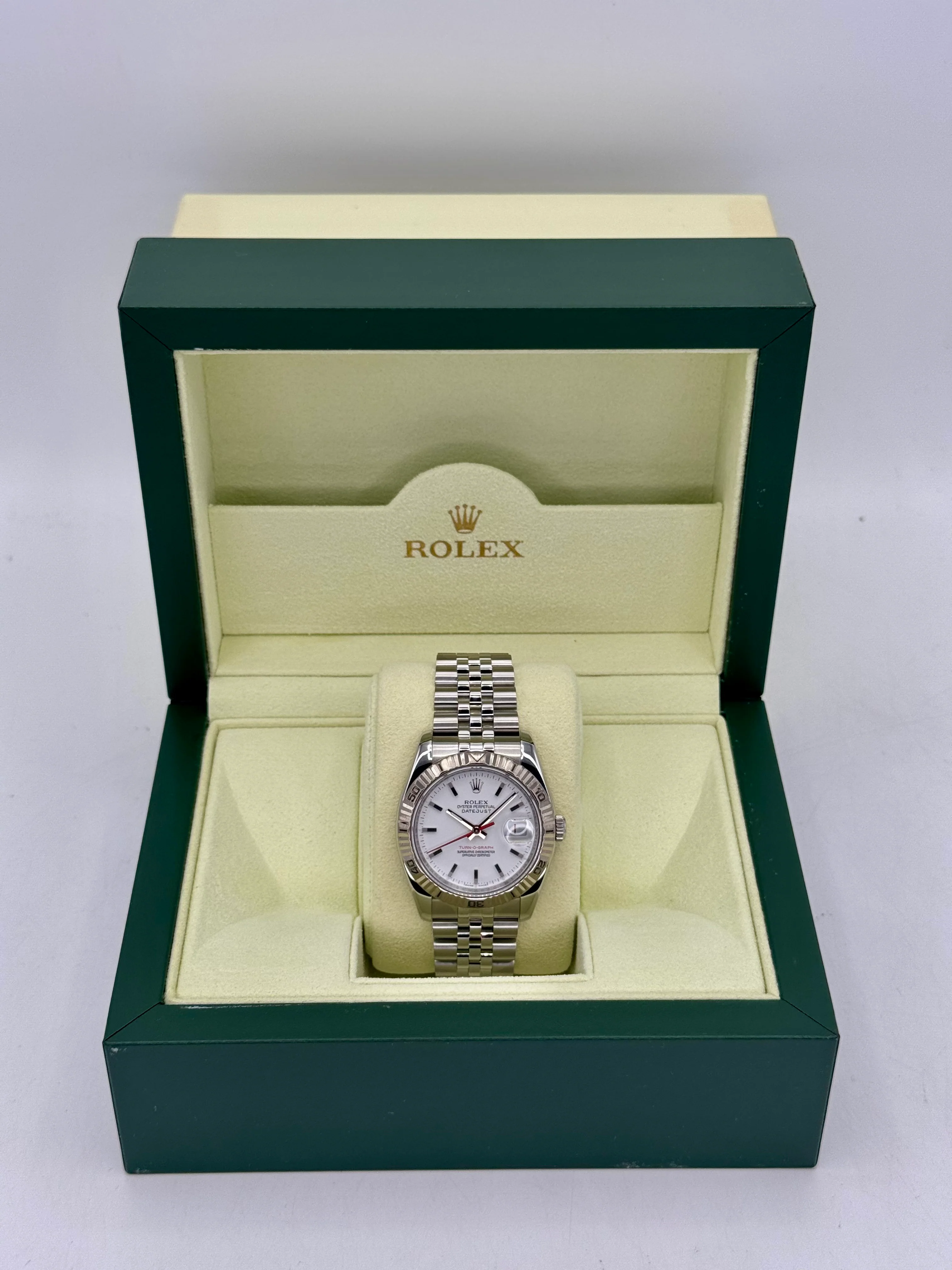 2006 Rolex Datejust Turn-O-Graph 36mm 116264 Jubilee White Dial - Image 10
