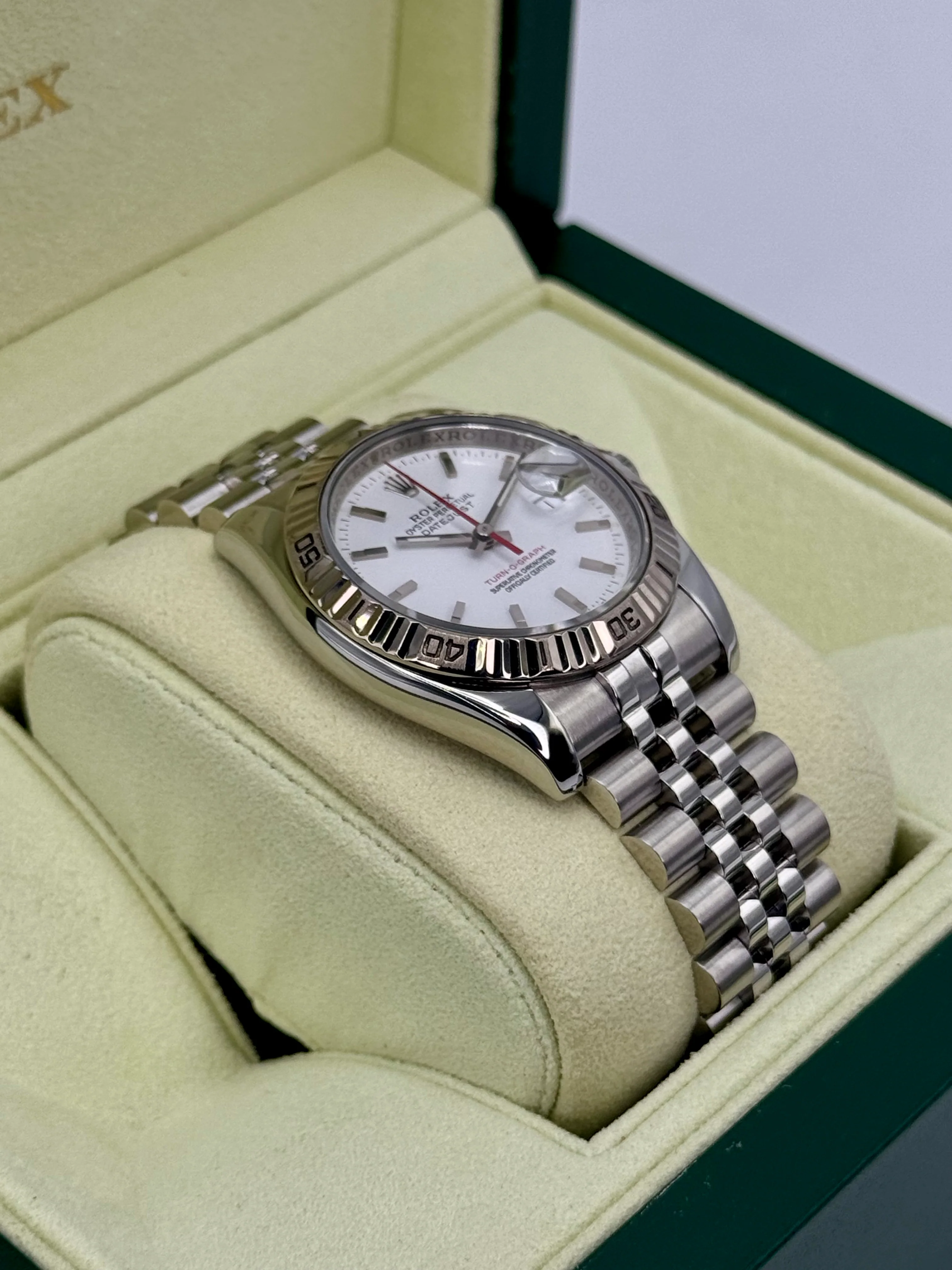 2006 Rolex Datejust Turn-O-Graph 36mm 116264 Jubilee White Dial - Image 6