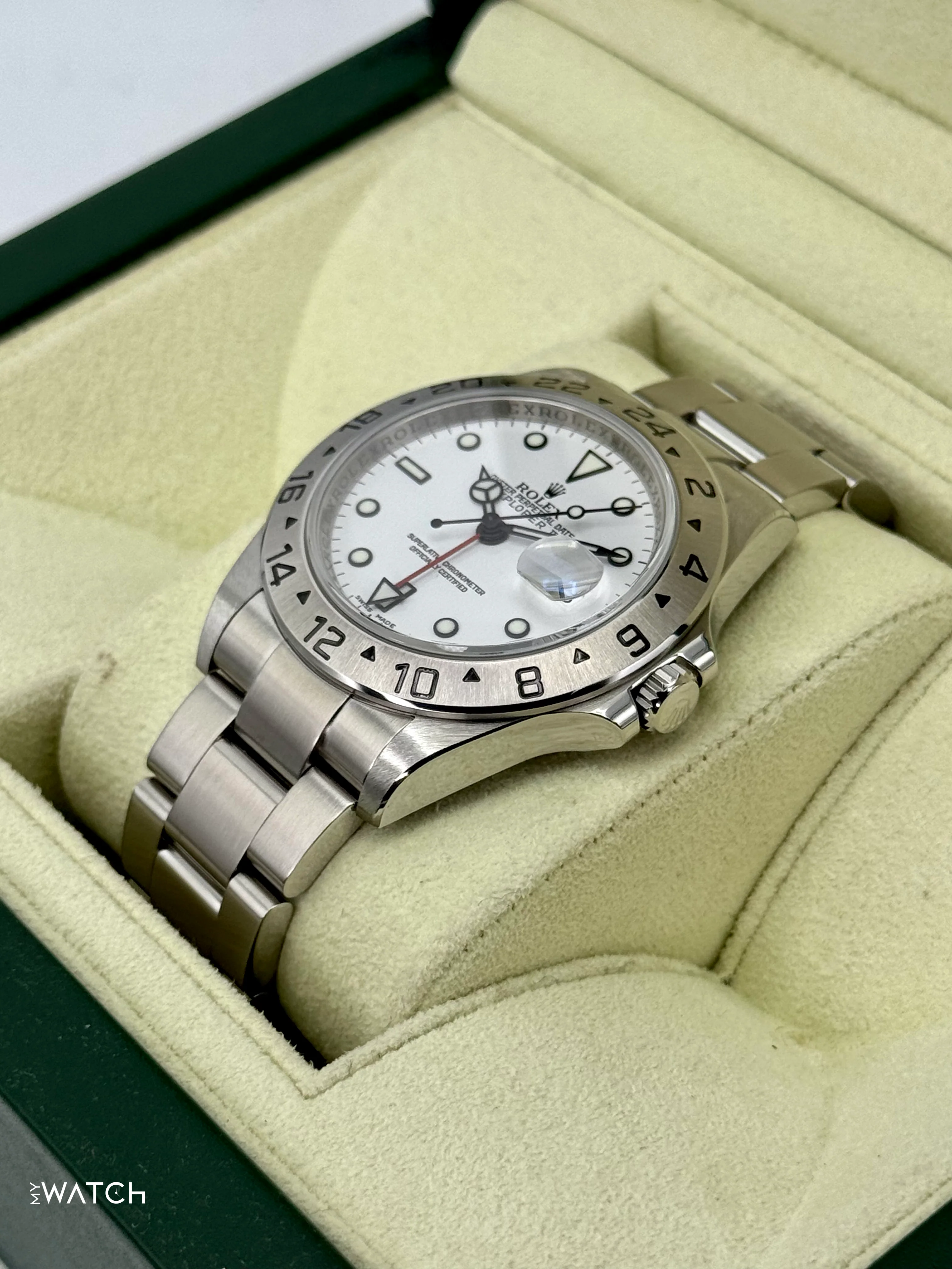 2008 Rolex Explorer II 40mm 16570 Stainless Steel Polar White Dial - Image 5