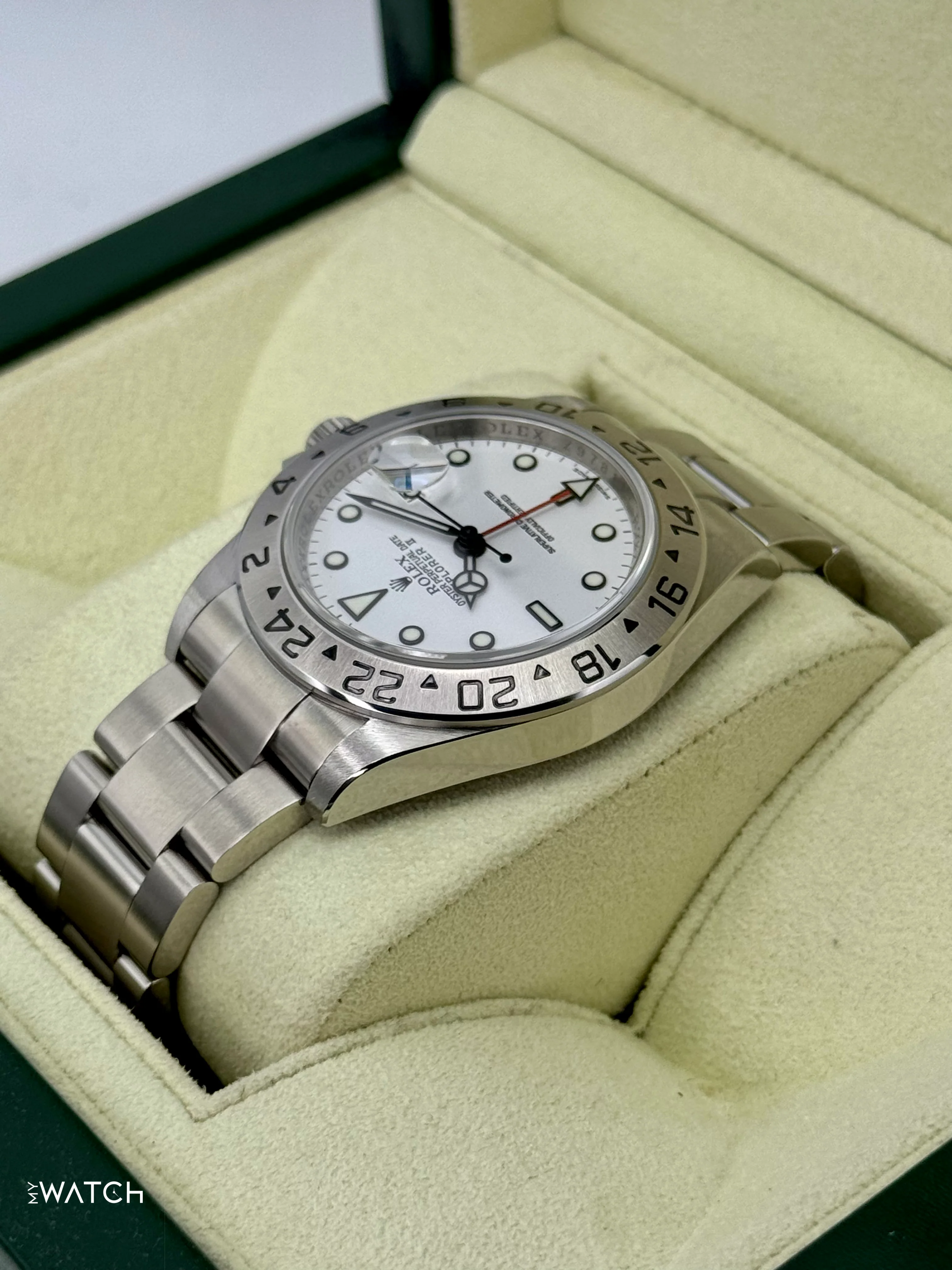 2008 Rolex Explorer II 40mm 16570 Stainless Steel Polar White Dial - Image 7