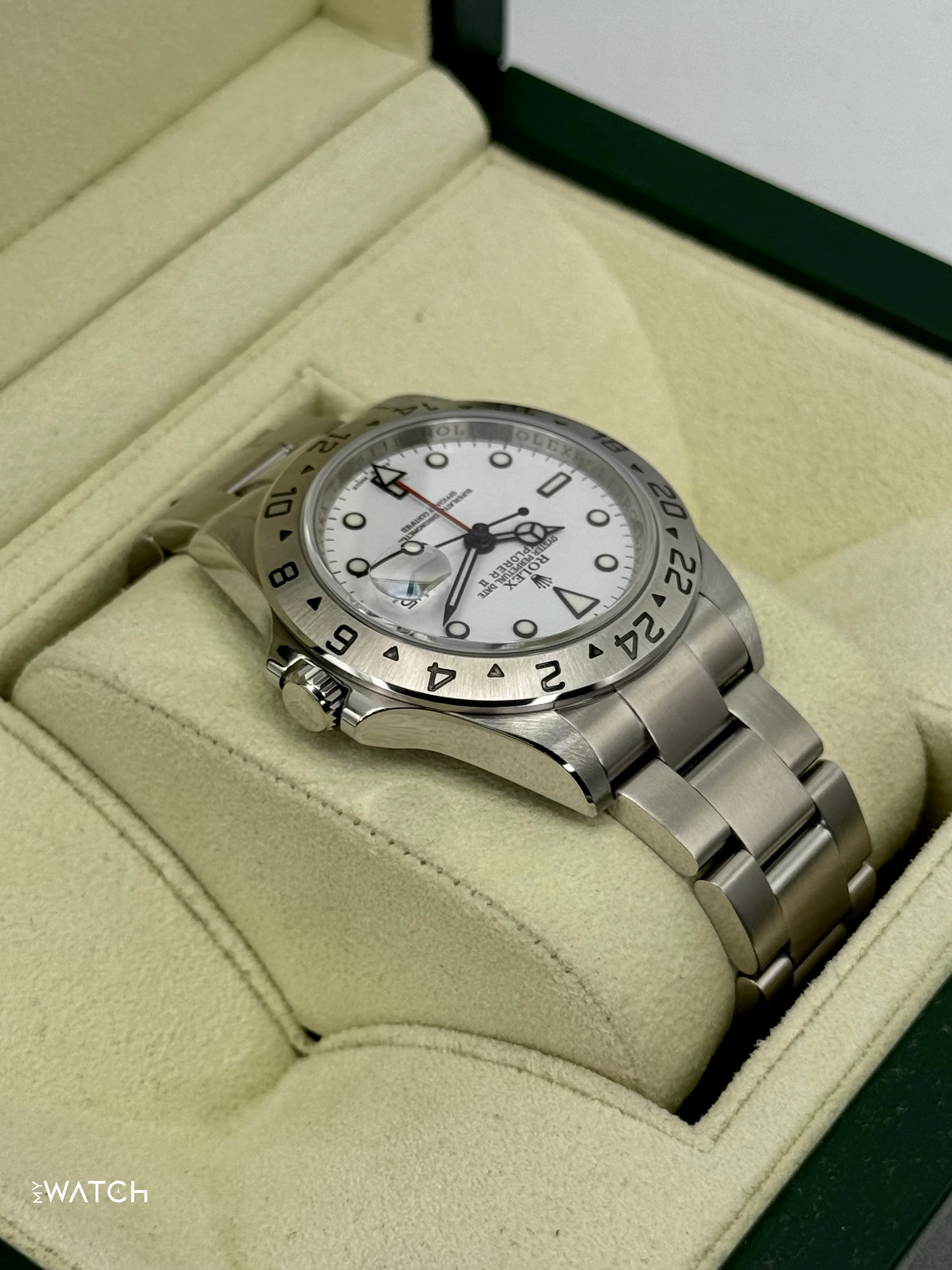 2008 Rolex Explorer II 40mm 16570 Stainless Steel Polar White Dial - Image 8