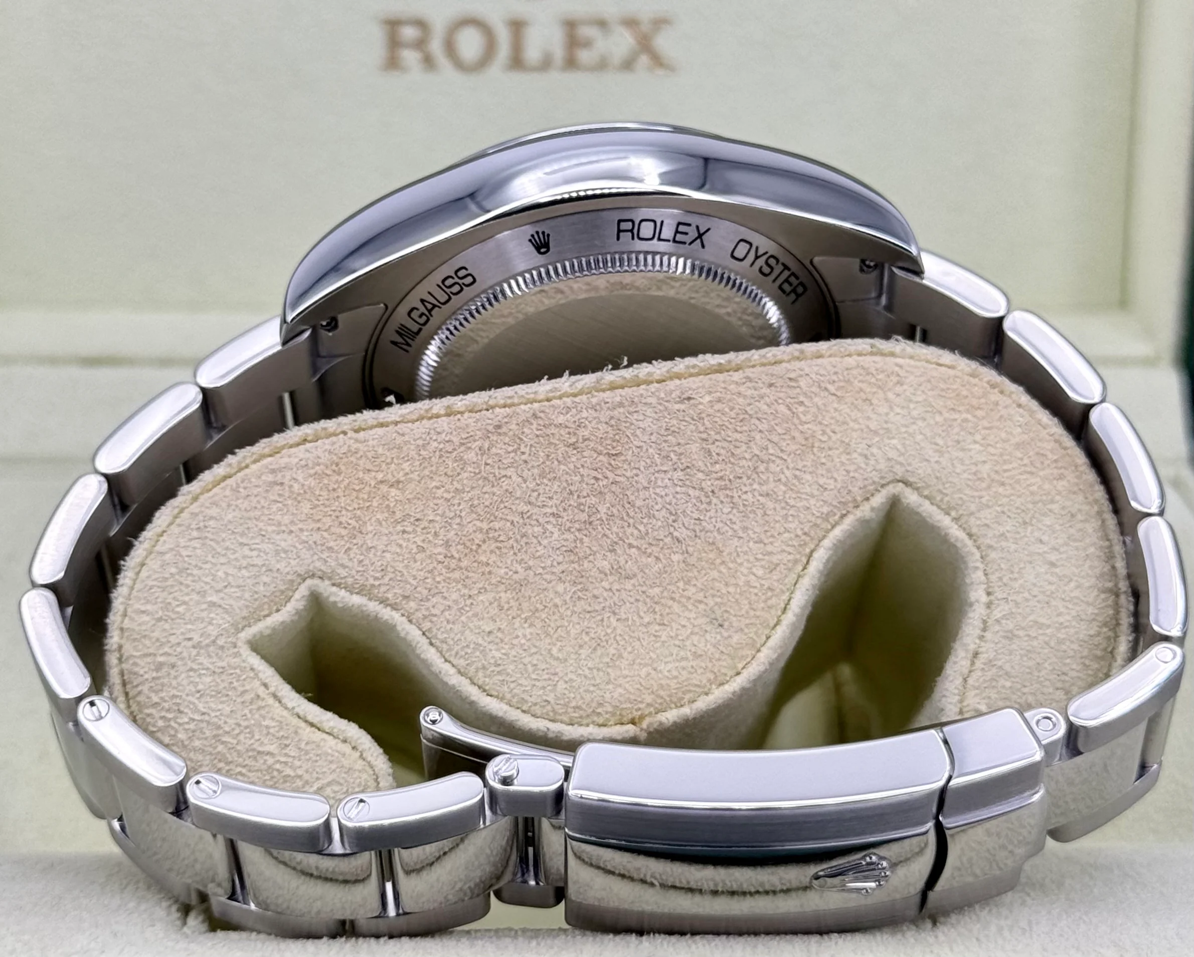 2008 Rolex Milgauss 40mm 116400 Stainless Steel White Dial - Image 10
