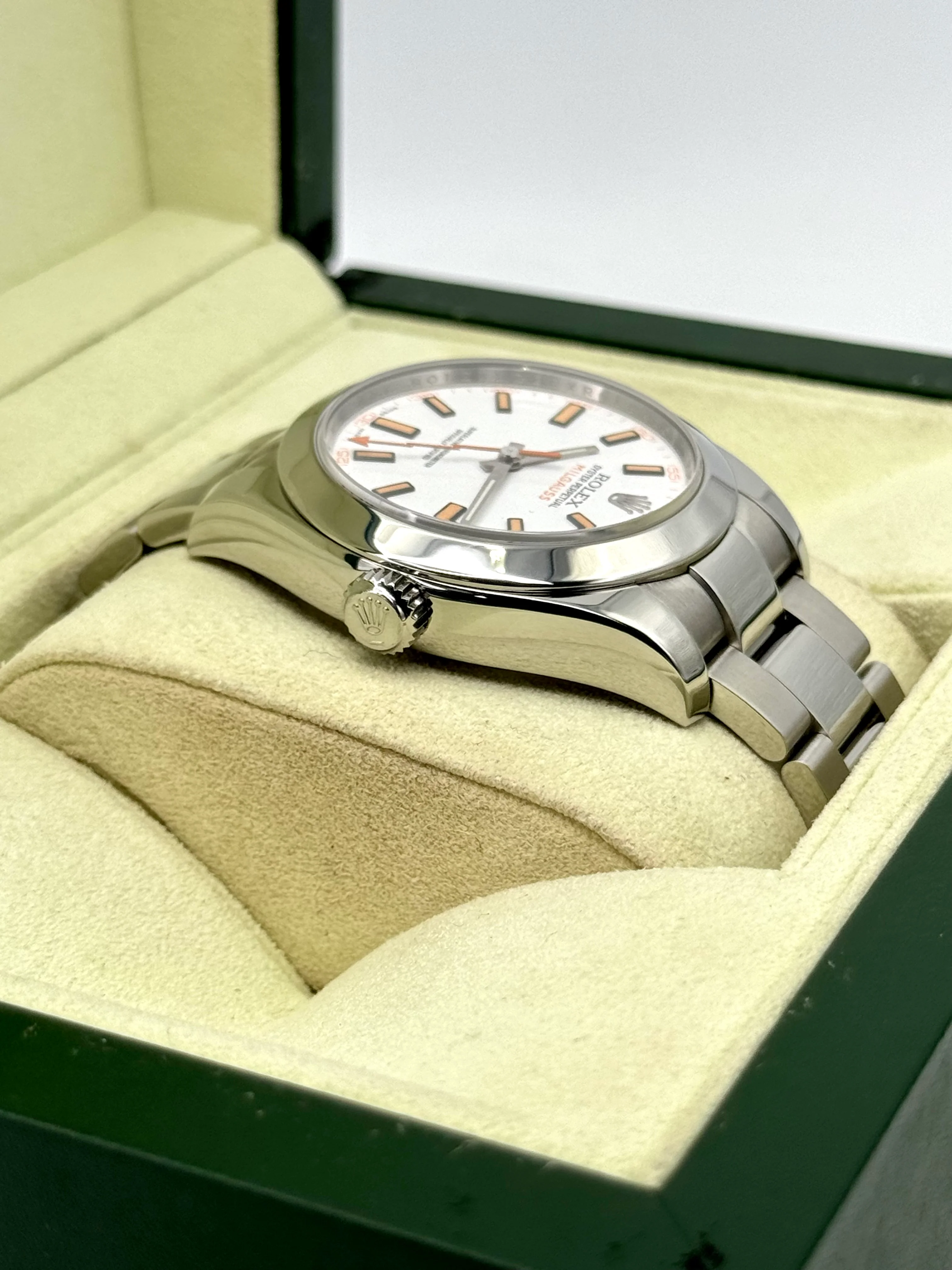 2008 Rolex Milgauss 40mm 116400 Stainless Steel White Dial - Image 8