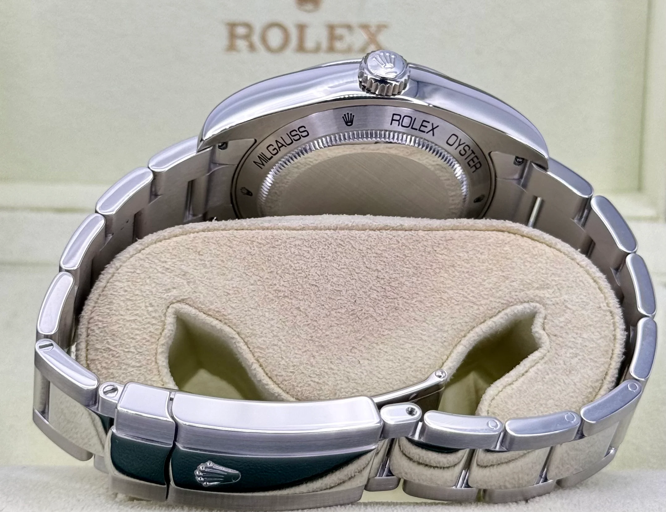 2008 Rolex Milgauss 40mm 116400 Stainless Steel White Dial - Image 9
