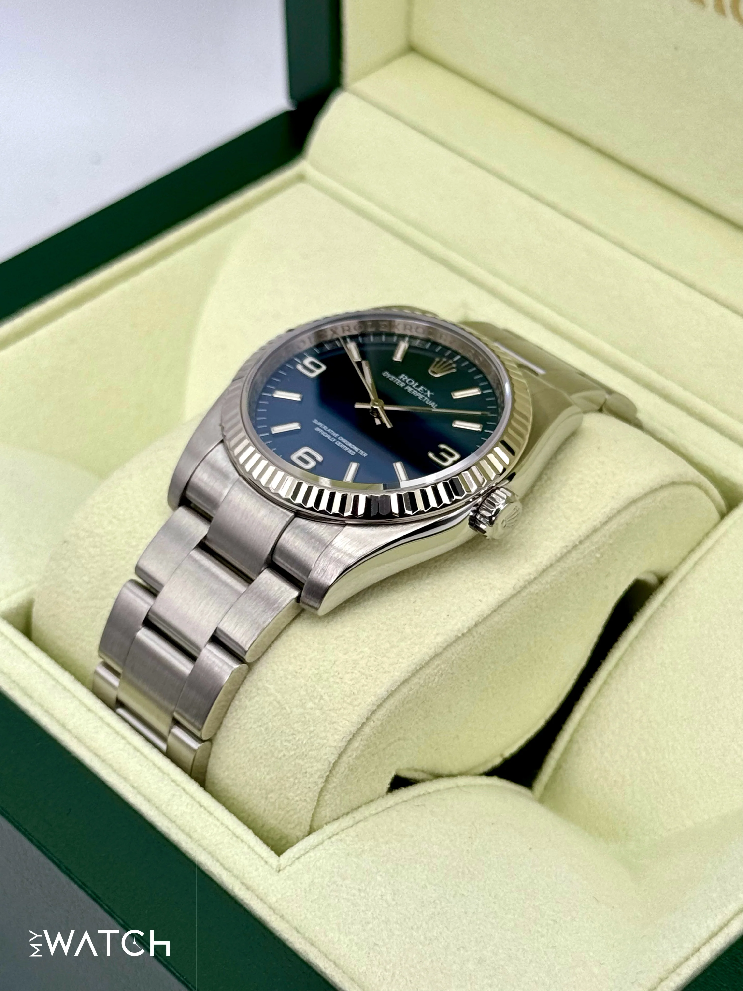 2008 Rolex Oyster Perpetual 36mm 116034 Blue Dial - Image 5
