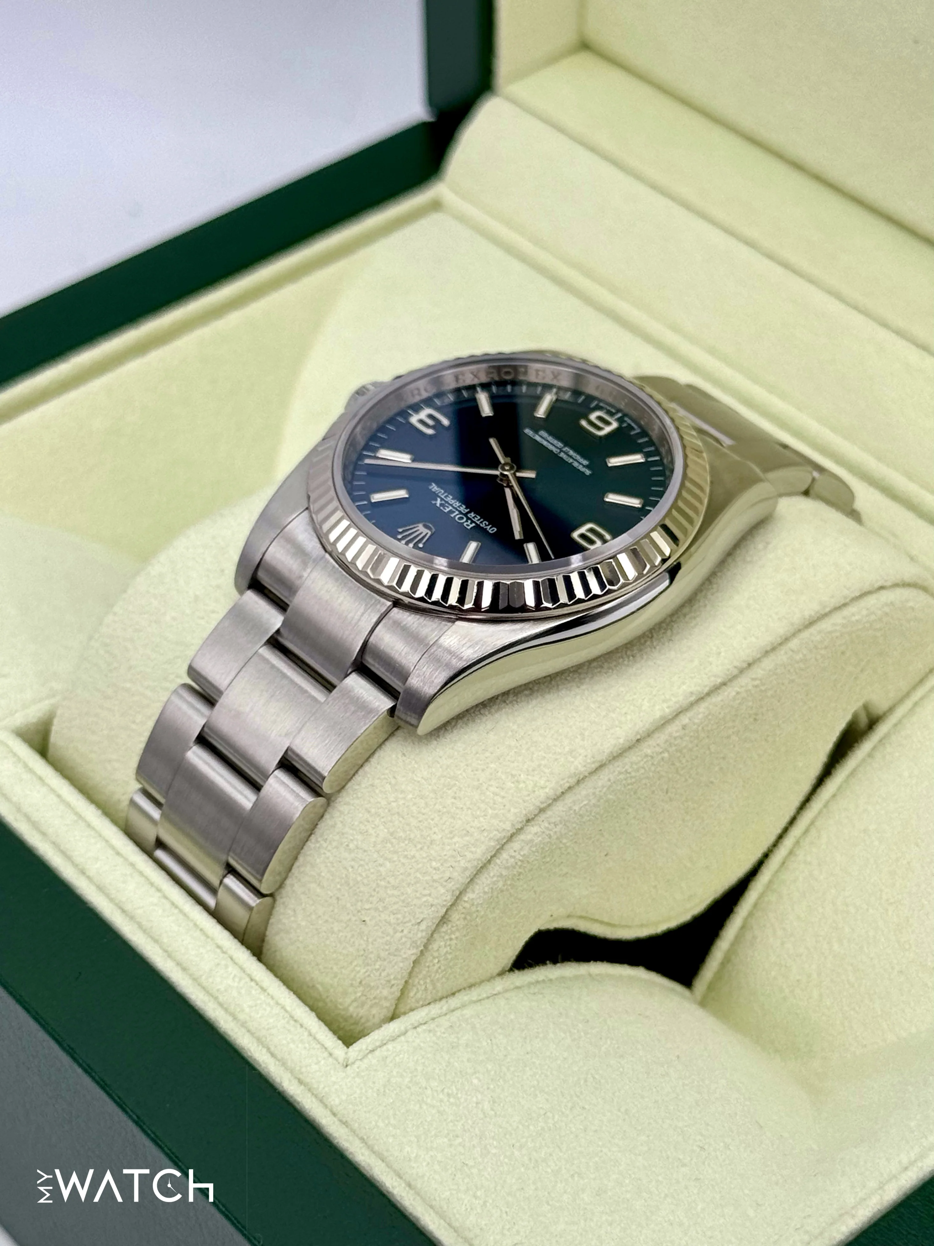 2008 Rolex Oyster Perpetual 36mm 116034 Blue Dial - Image 7