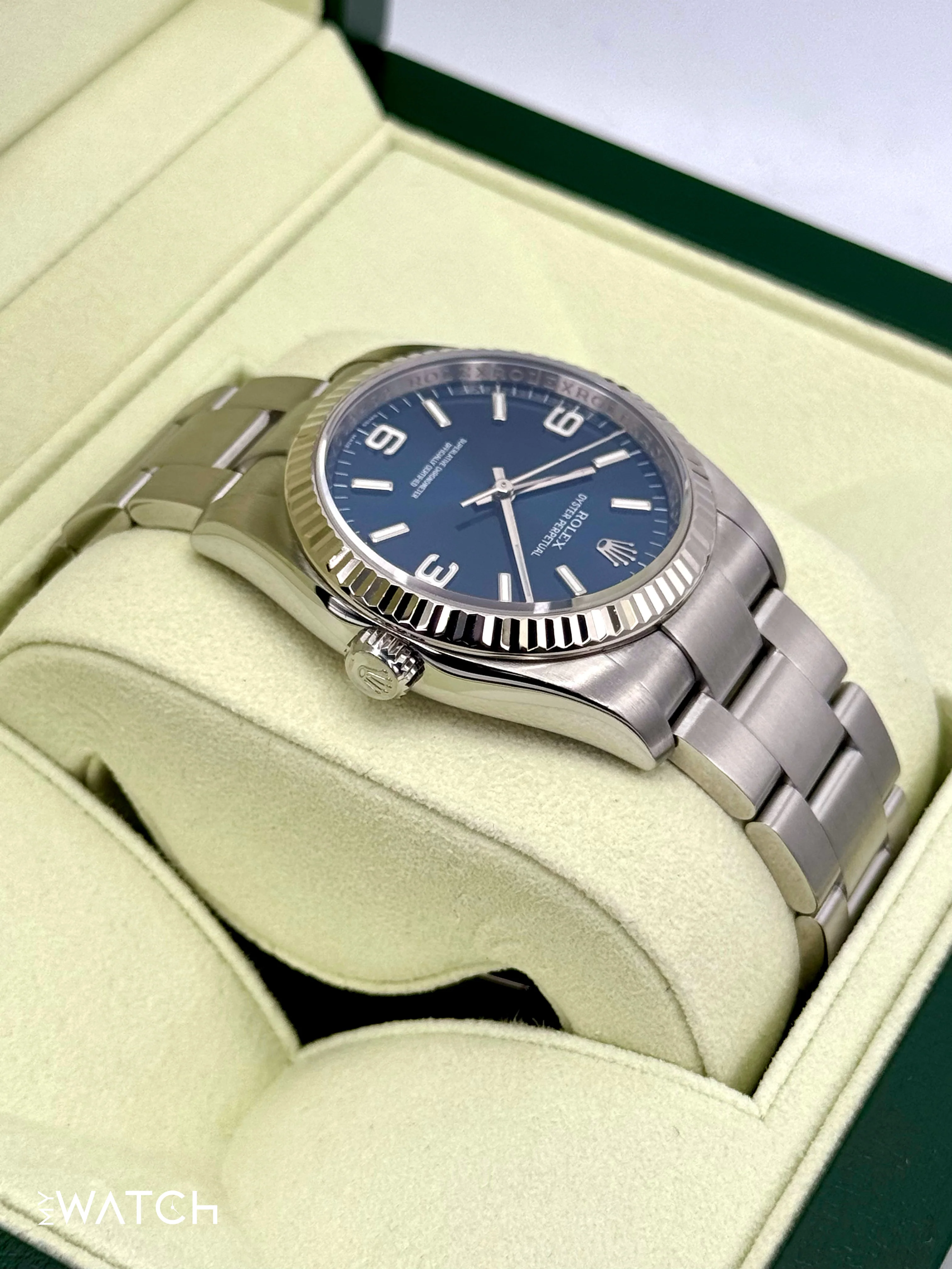 2008 Rolex Oyster Perpetual 36mm 116034 Blue Dial - Image 8