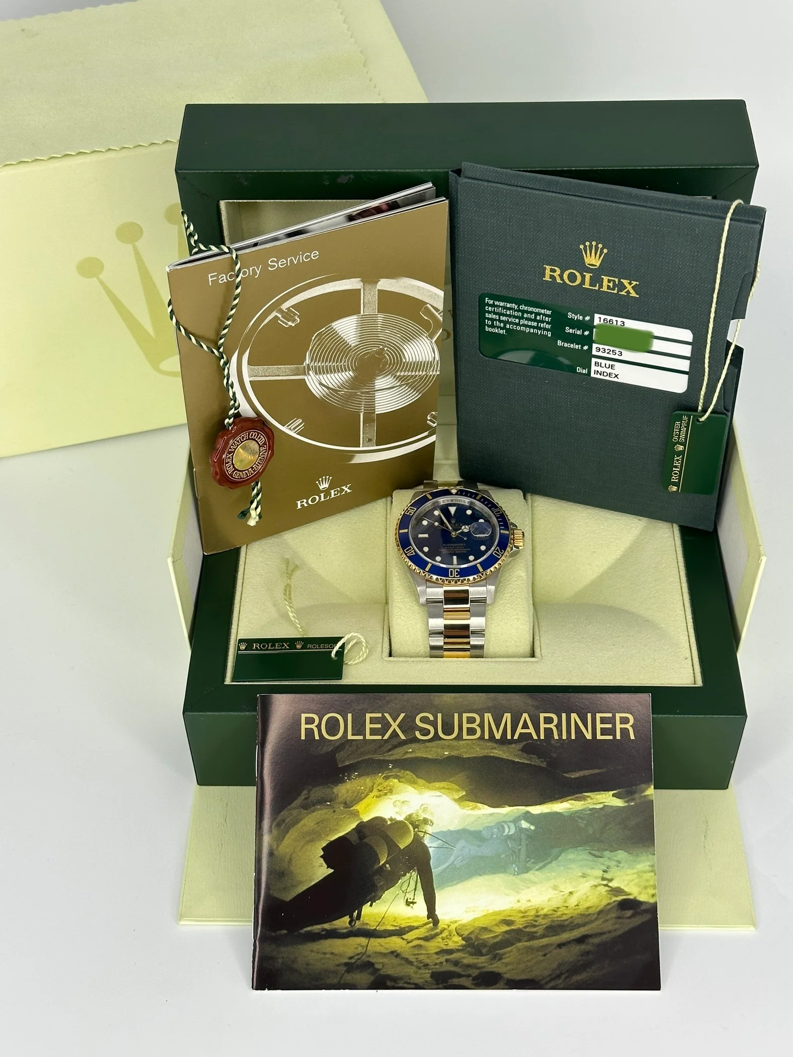 2008 Rolex Submariner "Bluesy" 40mm 16613 Two-Tone Blue Dial - Image 11