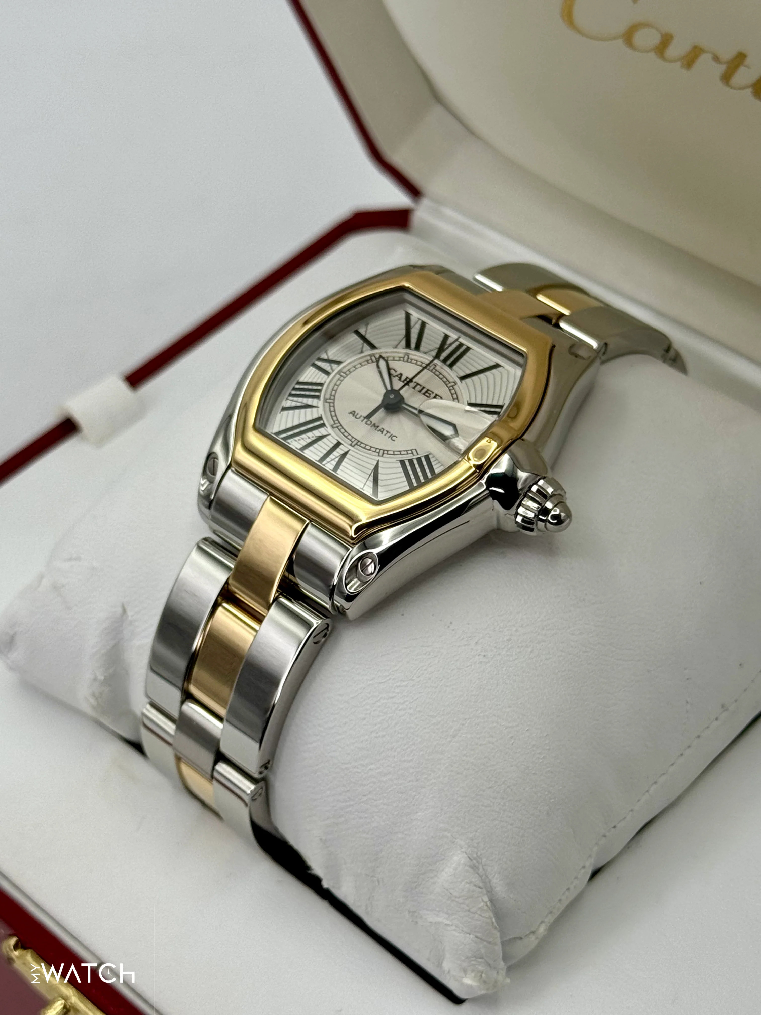 2009 Cartier Roadster 30.4mm 62031Y4 Two-Tone Silver Dial - Image 5