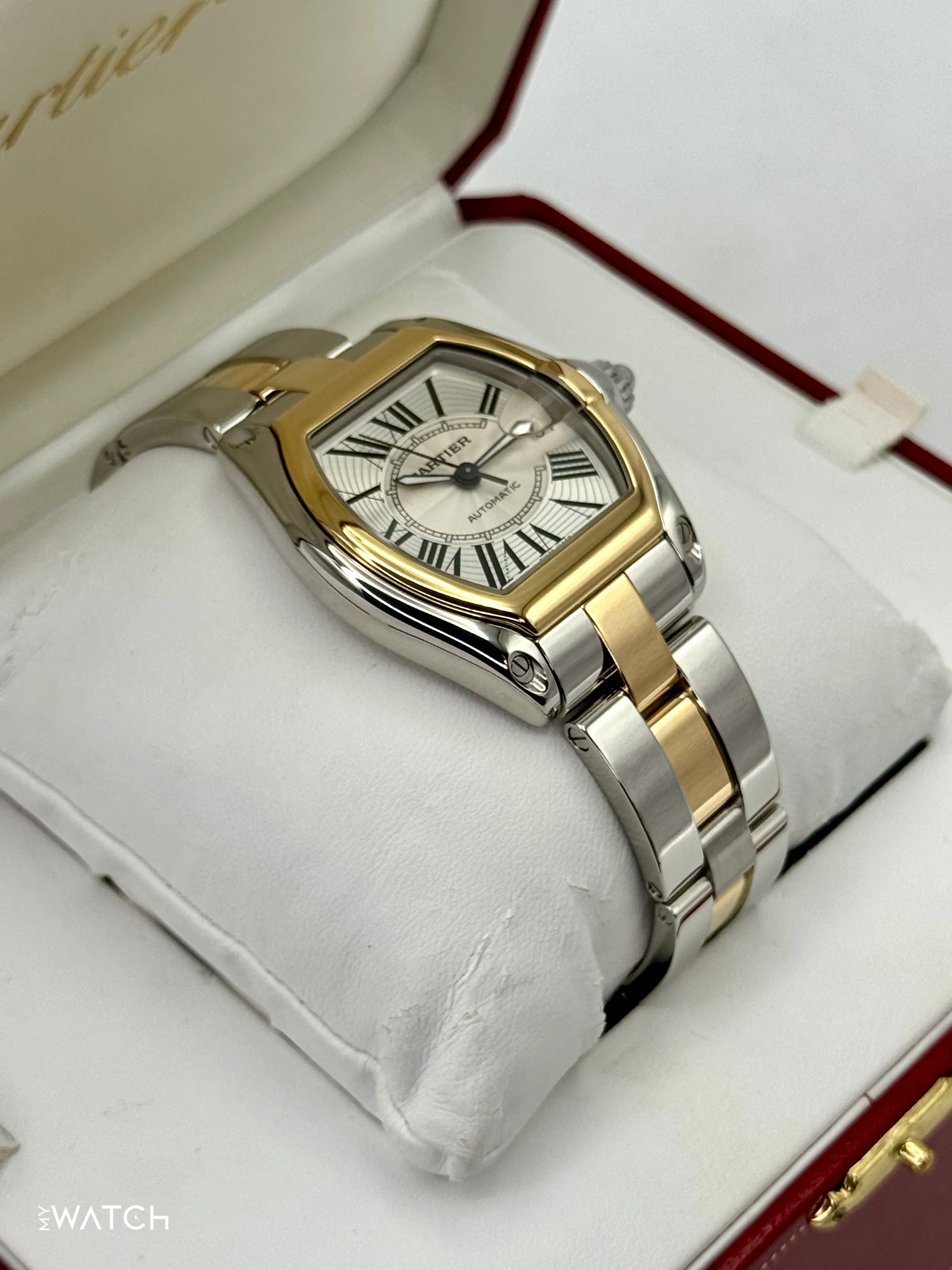2009 Cartier Roadster 30.4mm 62031Y4 Two-Tone Silver Dial - Image 6
