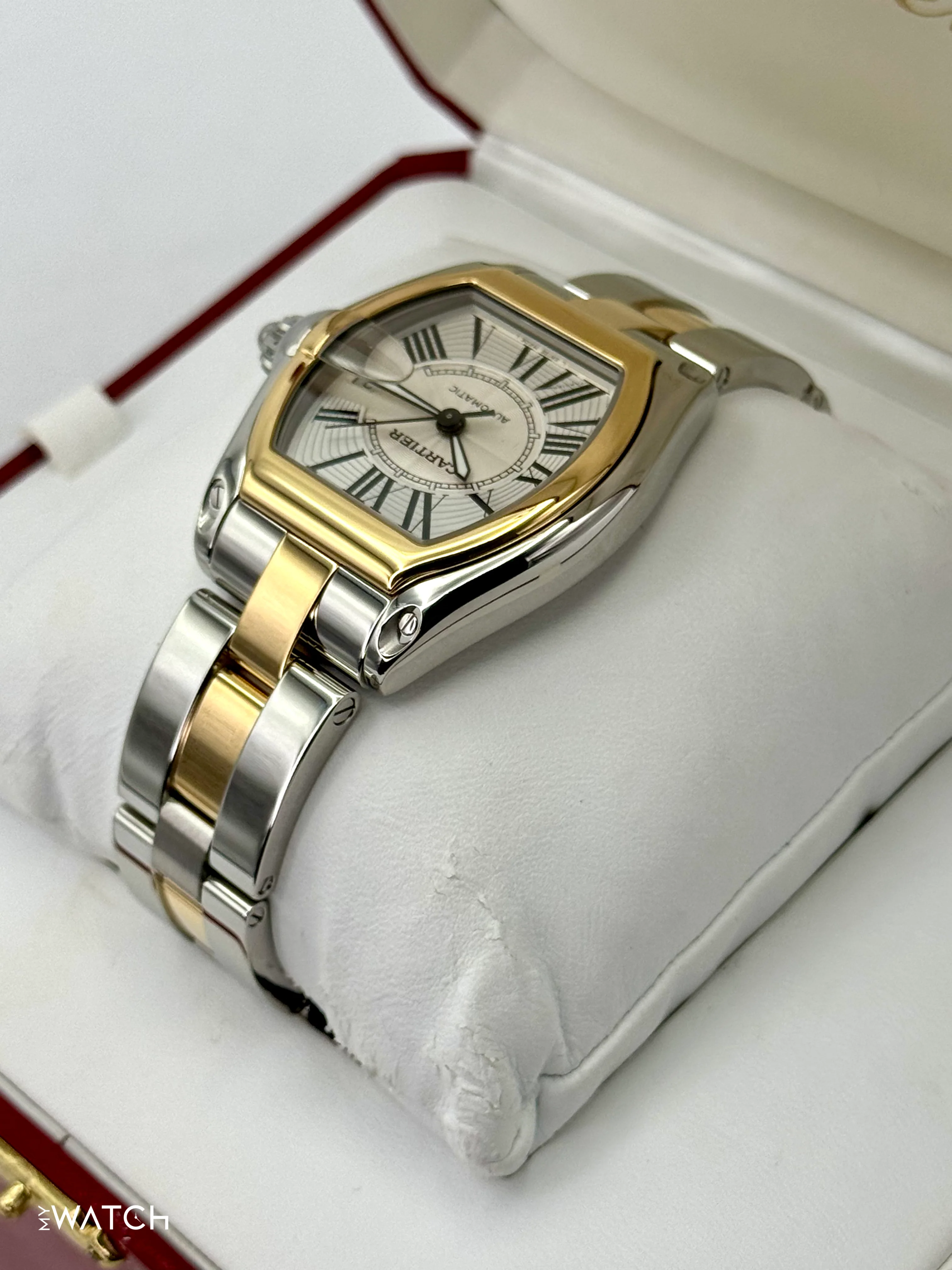2009 Cartier Roadster 30.4mm 62031Y4 Two-Tone Silver Dial - Image 7