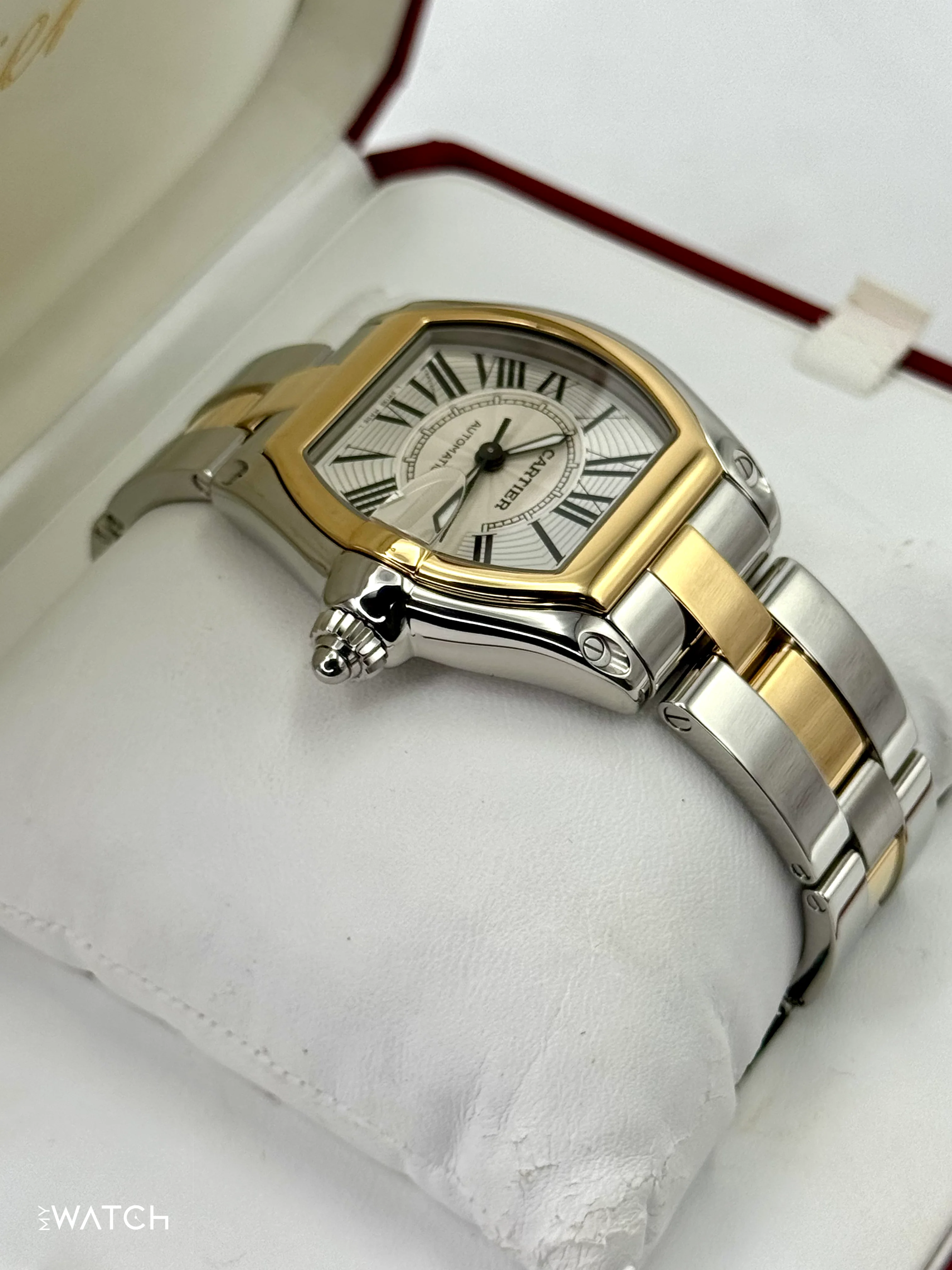 2009 Cartier Roadster 30.4mm 62031Y4 Two-Tone Silver Dial - Image 8
