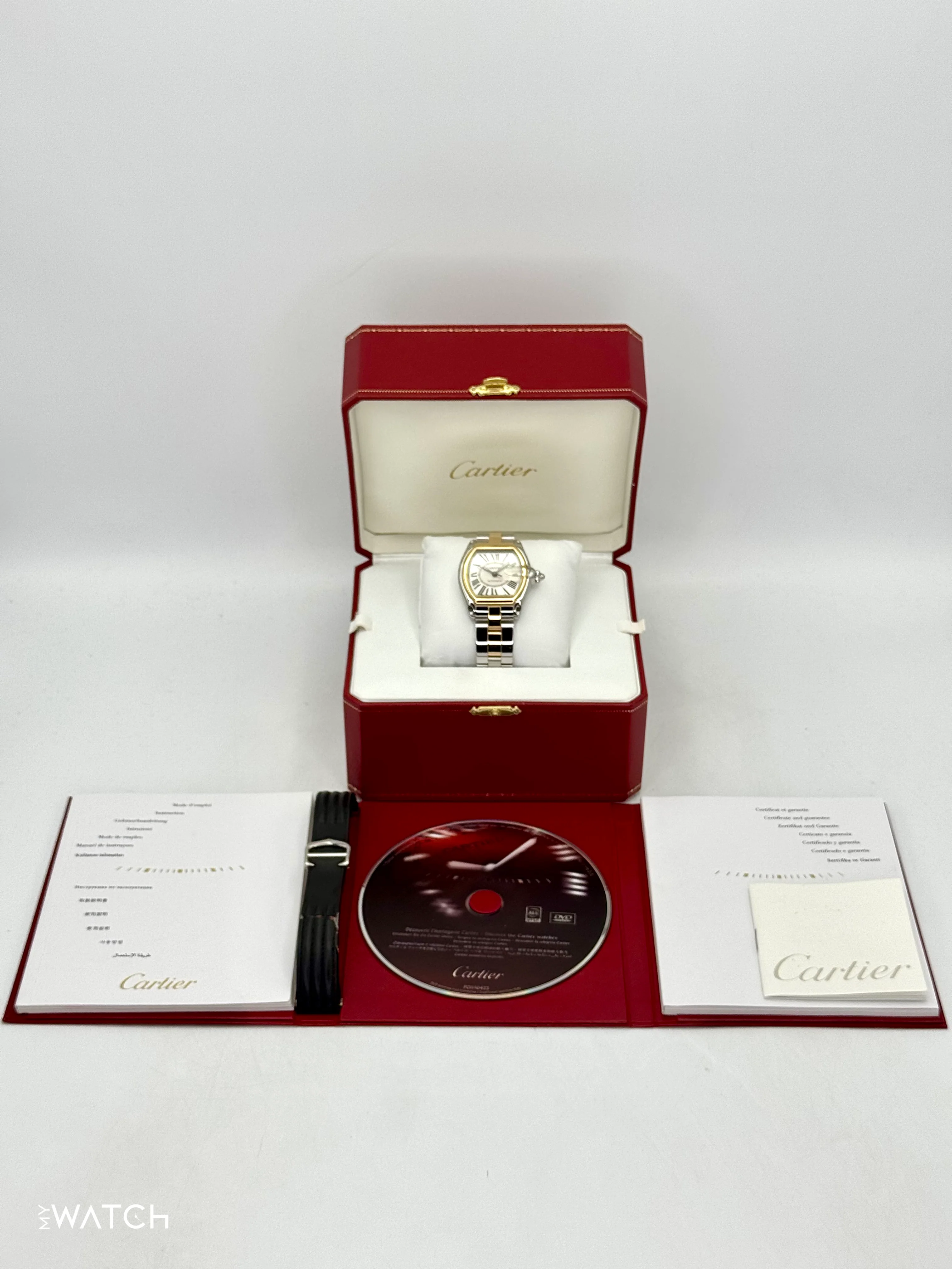 2009 Cartier Roadster 30.4mm 62031Y4 Two-Tone Silver Dial - Image 9