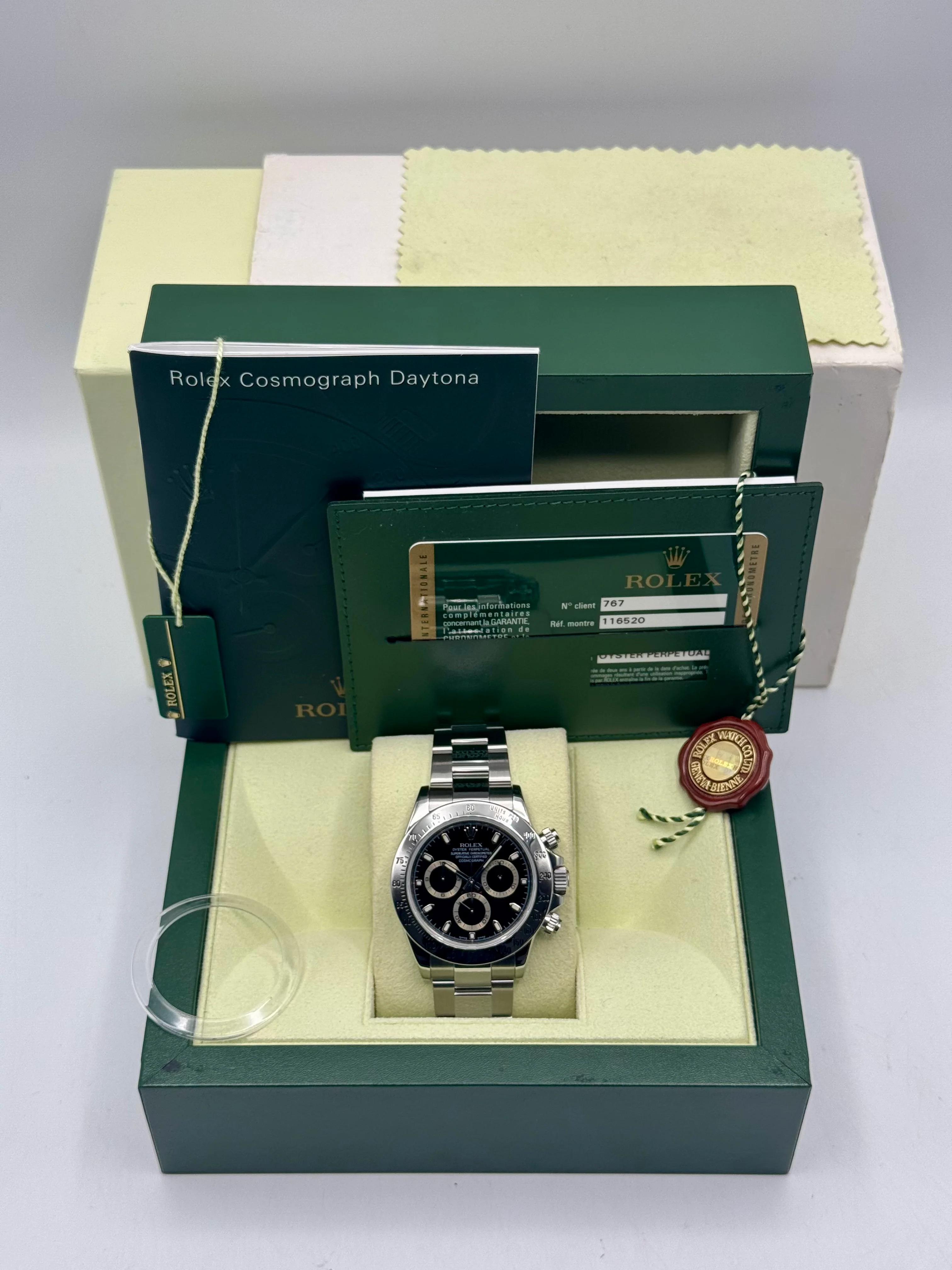 2009 Rolex Daytona 40mm 116520 Stainless Steel Black Dial - Image 10