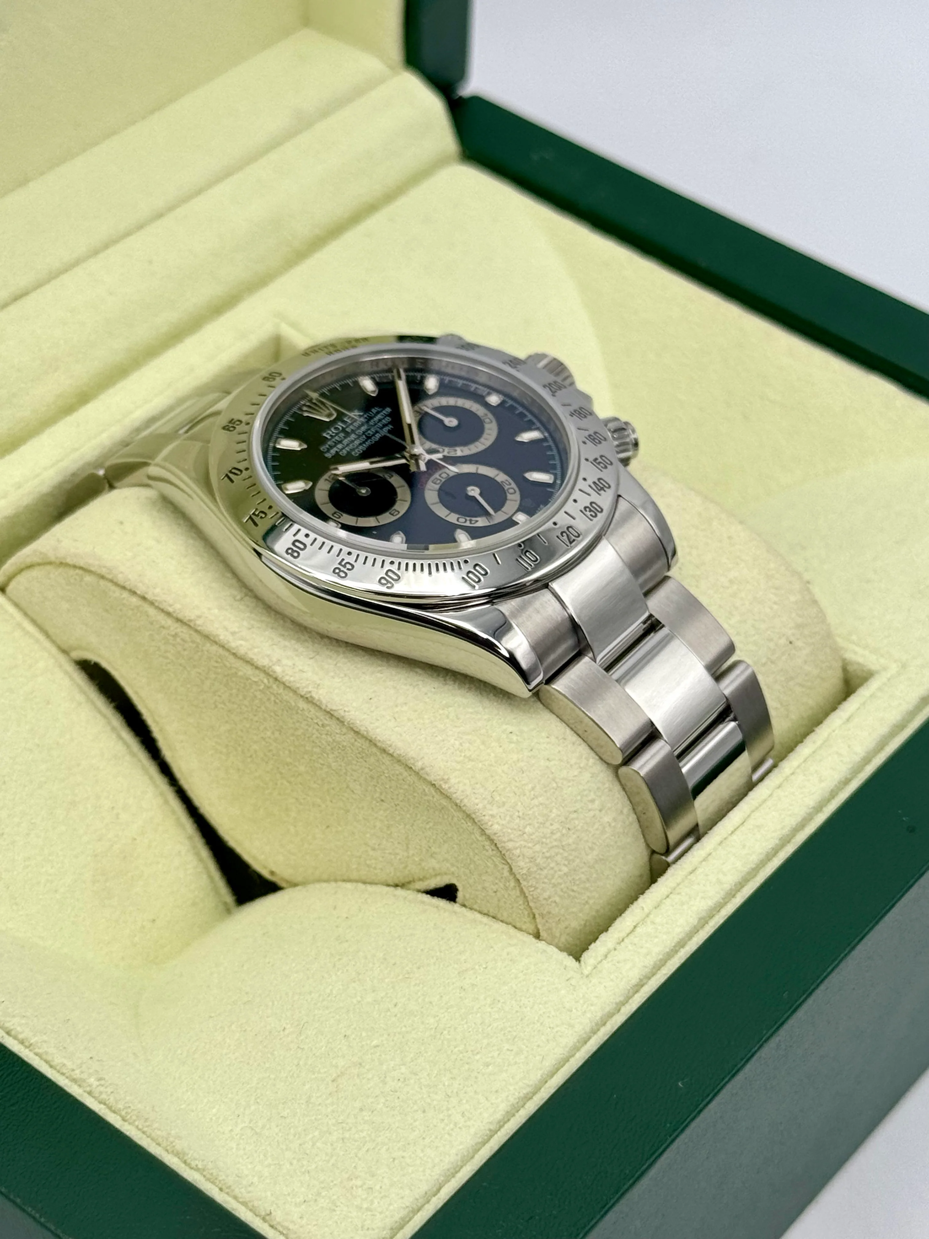 2009 Rolex Daytona 40mm 116520 Stainless Steel Black Dial - Image 6