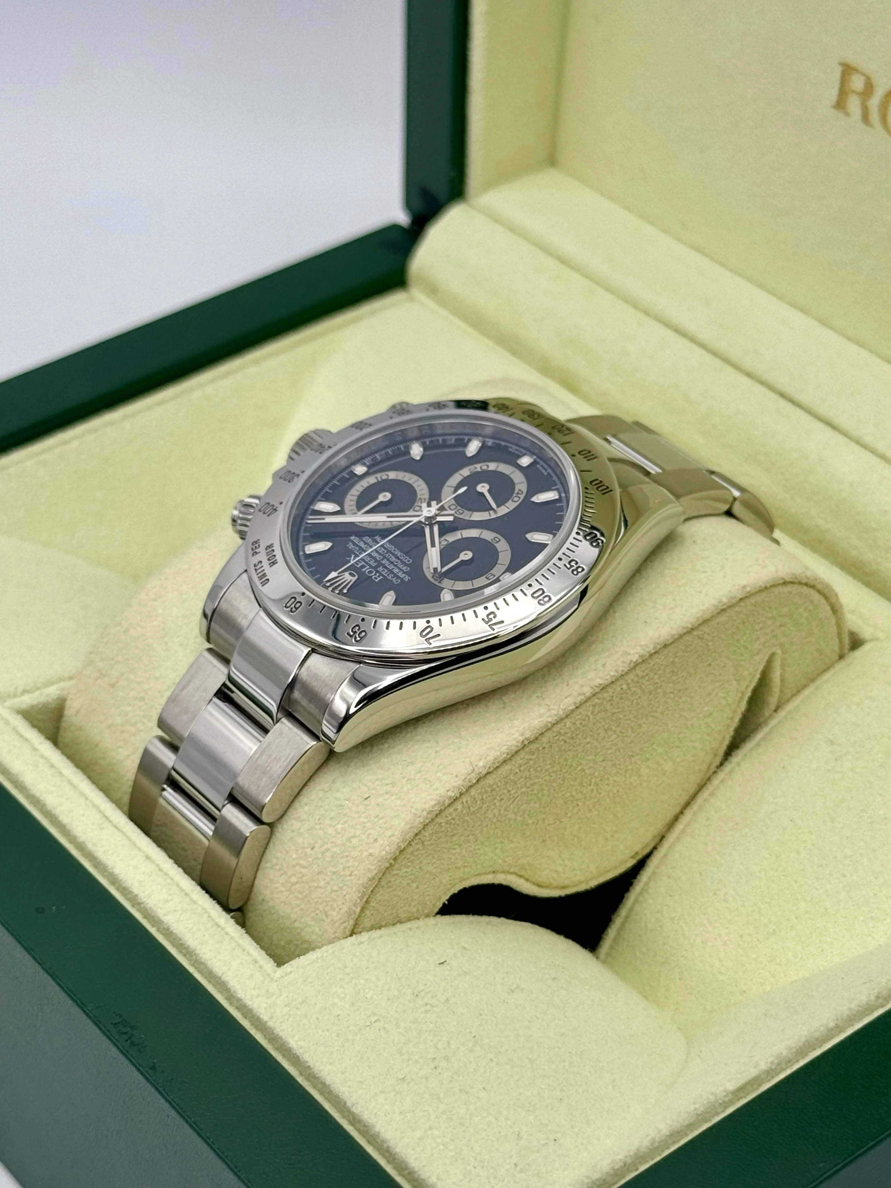 2009 Rolex Daytona 40mm 116520 Stainless Steel Black Dial - Image 7