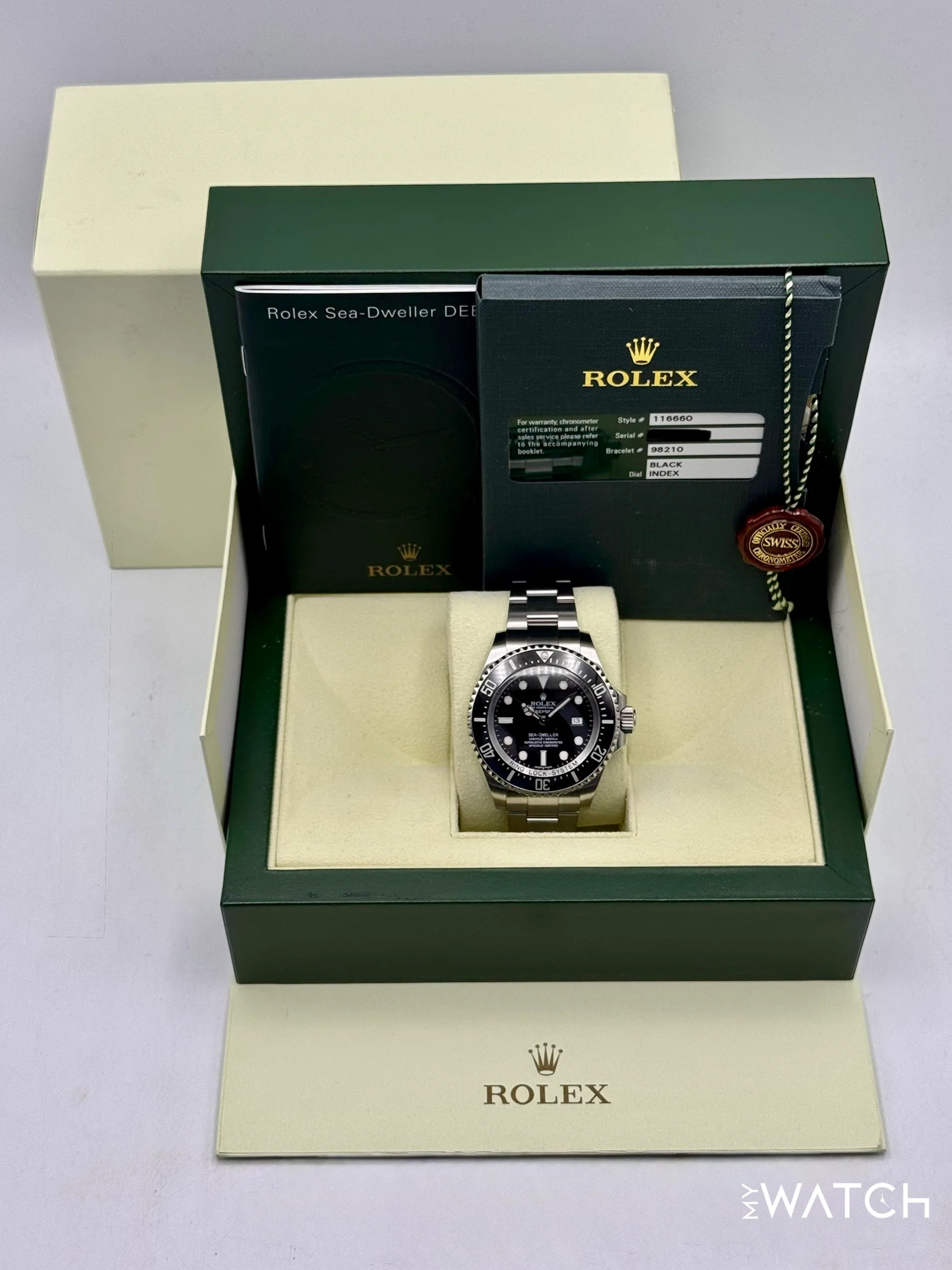 2009 Rolex Deepsea 44mm 116660 Stainless Steel Black Dial - Image 9