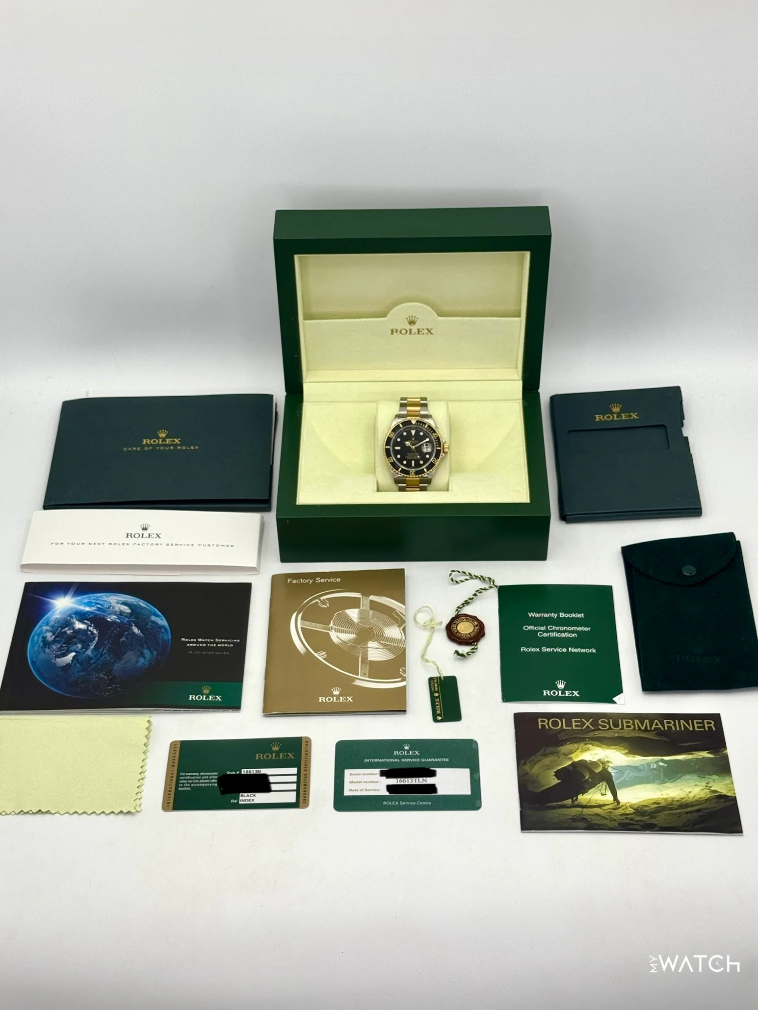 2009 Rolex Submariner 40mm 16613LN Two-Tone Black Dial (Collectors Set) - Image 10