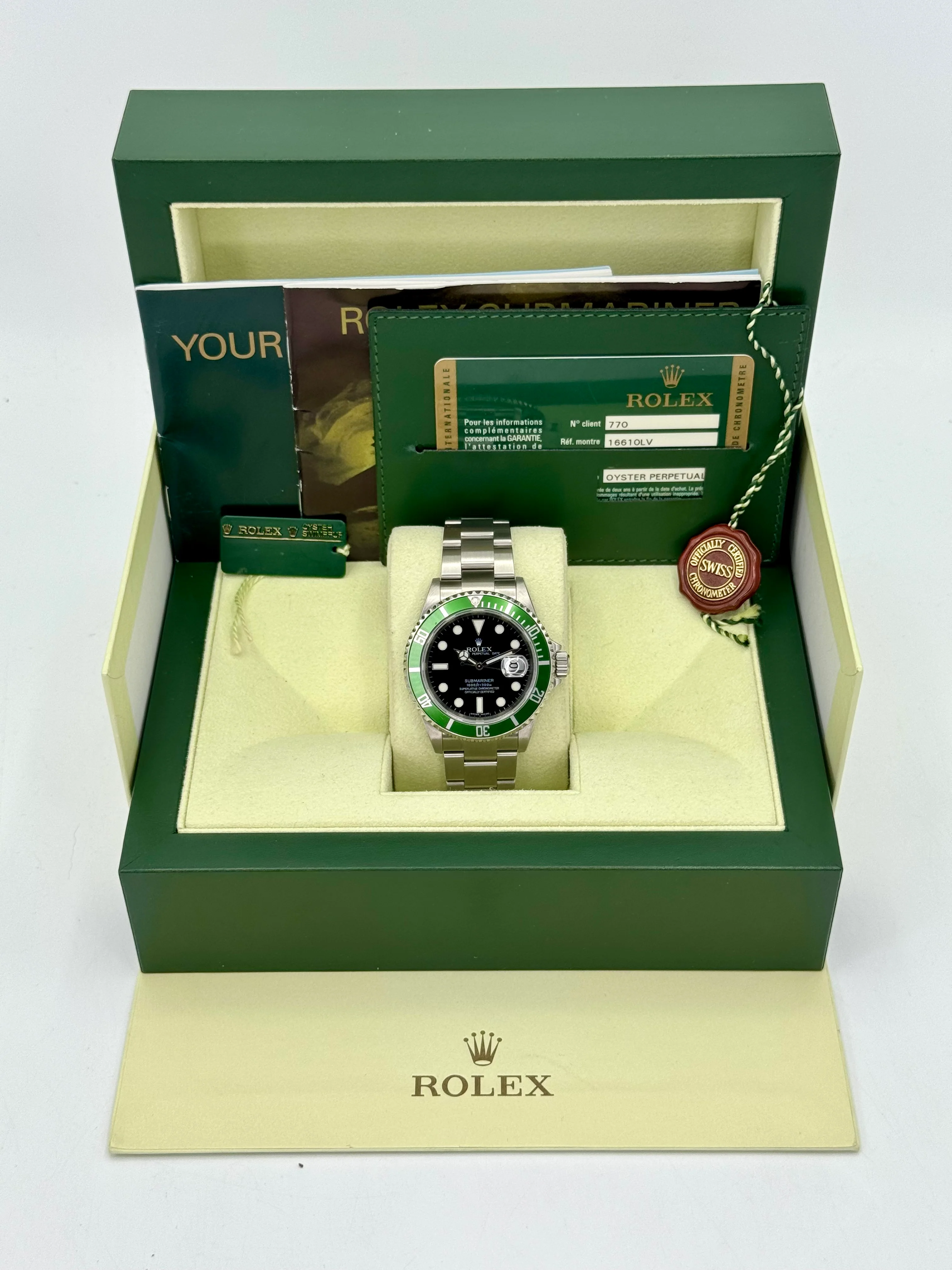2009 Rolex Submariner "Kermit" 40mm 16610LV Stainless Steel Black Dial - Image 11