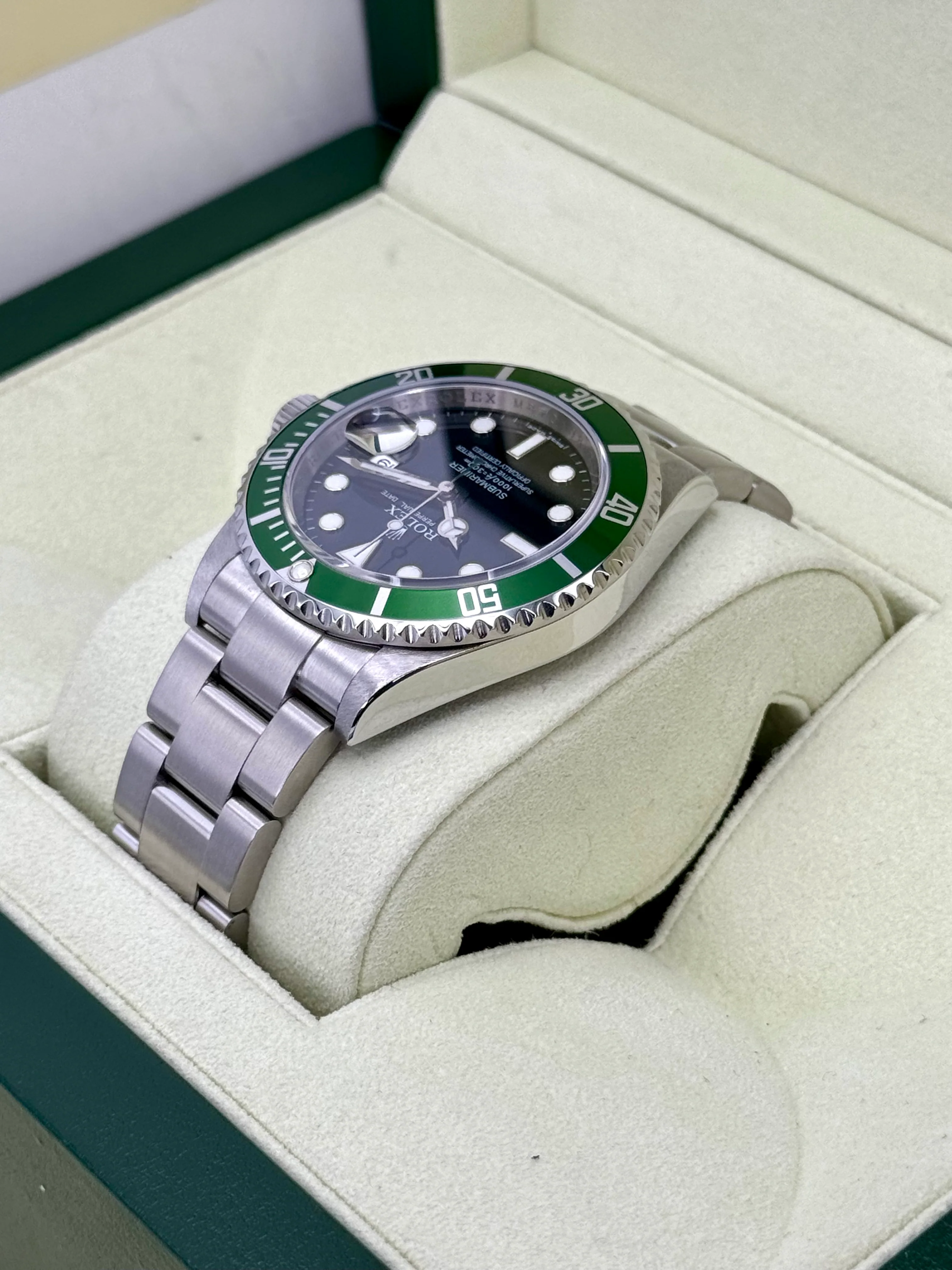 2009 Rolex Submariner "Kermit" 40mm 16610LV Stainless Steel Black Dial - Image 7