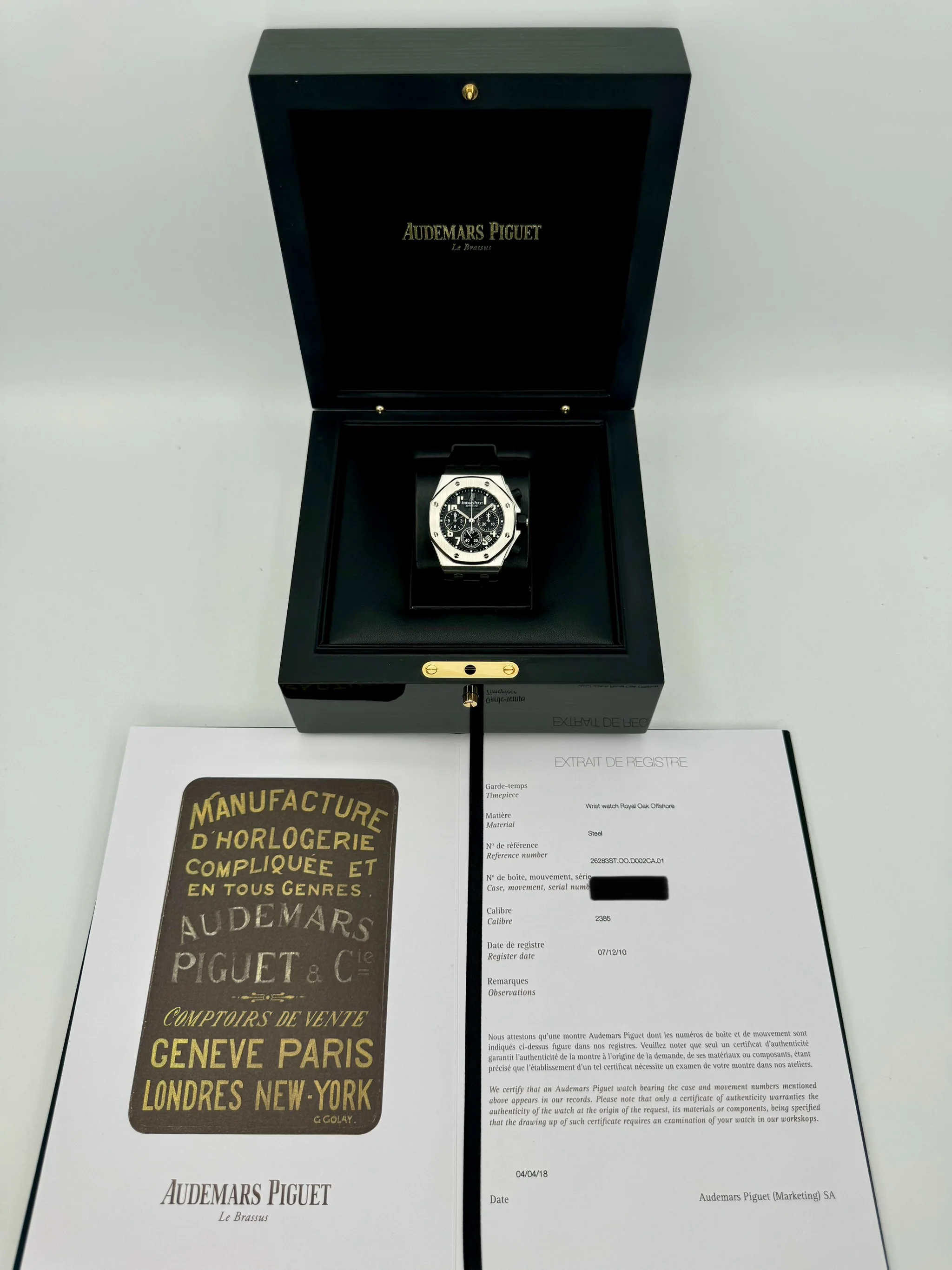 2010 Audemars Piguet Royal Oak Offshore 37mm 26283ST Black Dial - Image 11