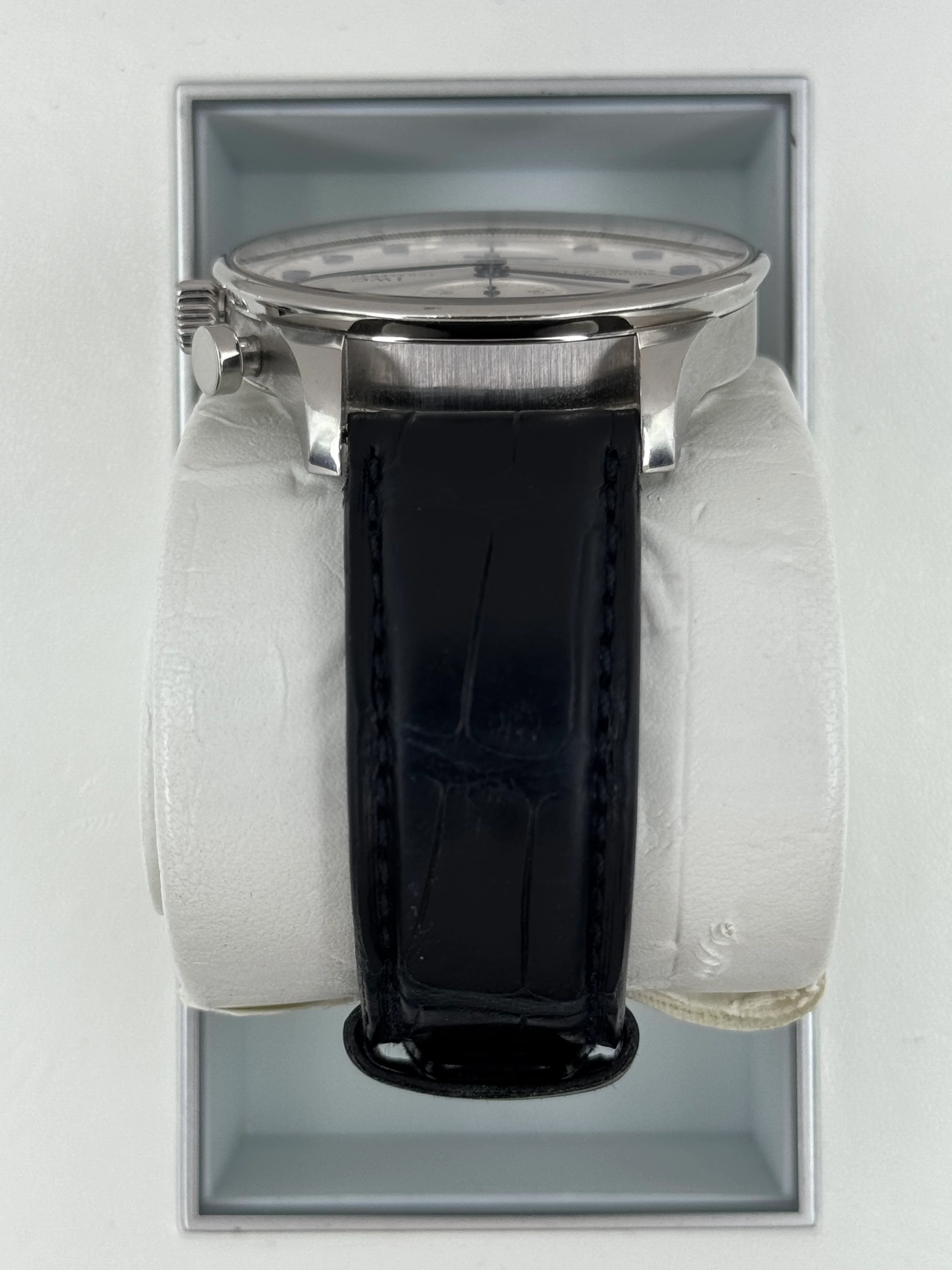 2010 IWC Portuguese Chronograph 41mm IW371417 Stainless Steel White Dial - Image 4
