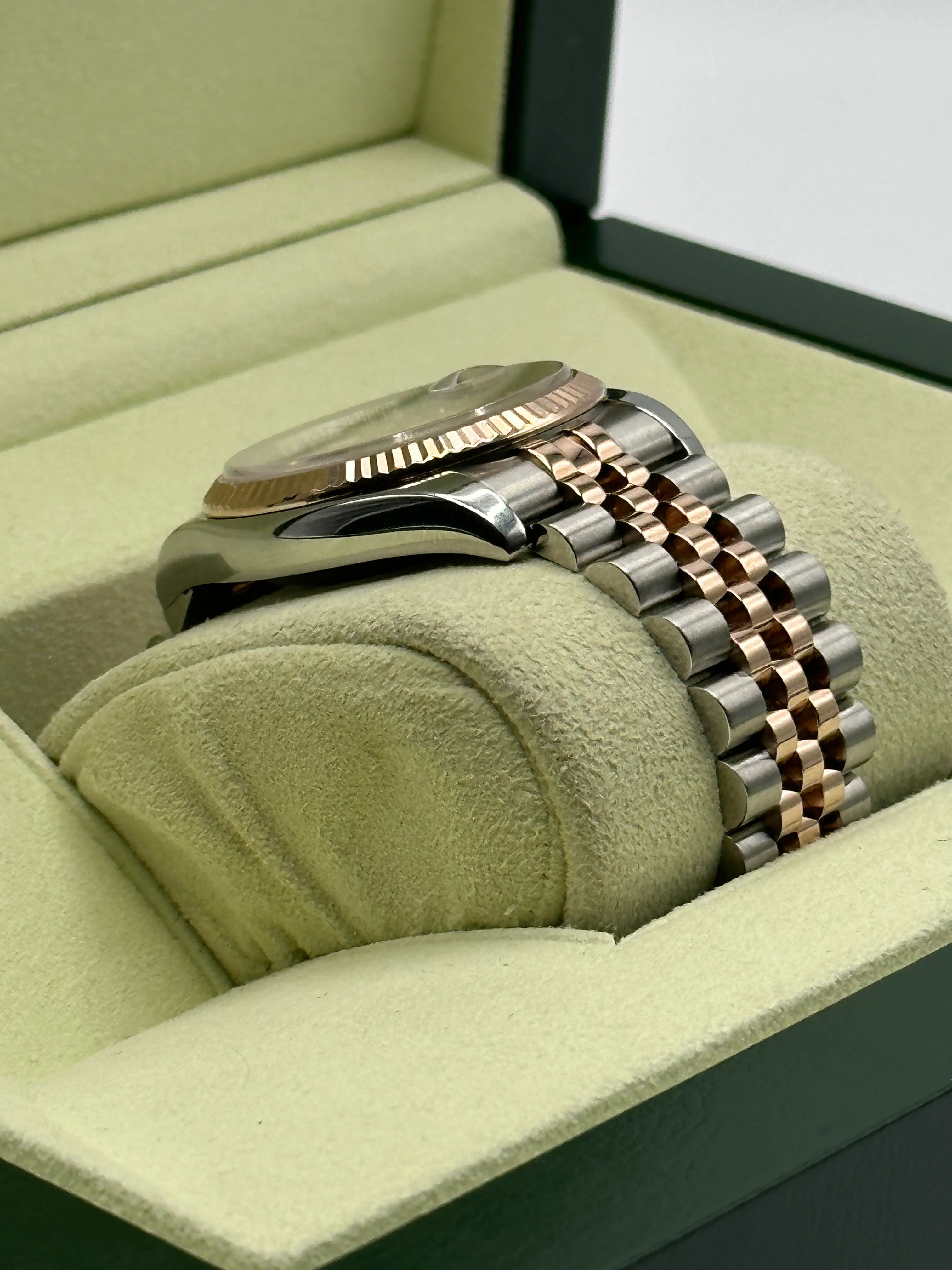 2010 Rolex Datejust 36mm 116231 Two-Tone Rose Gold Pink Diamond Dial - Image 6