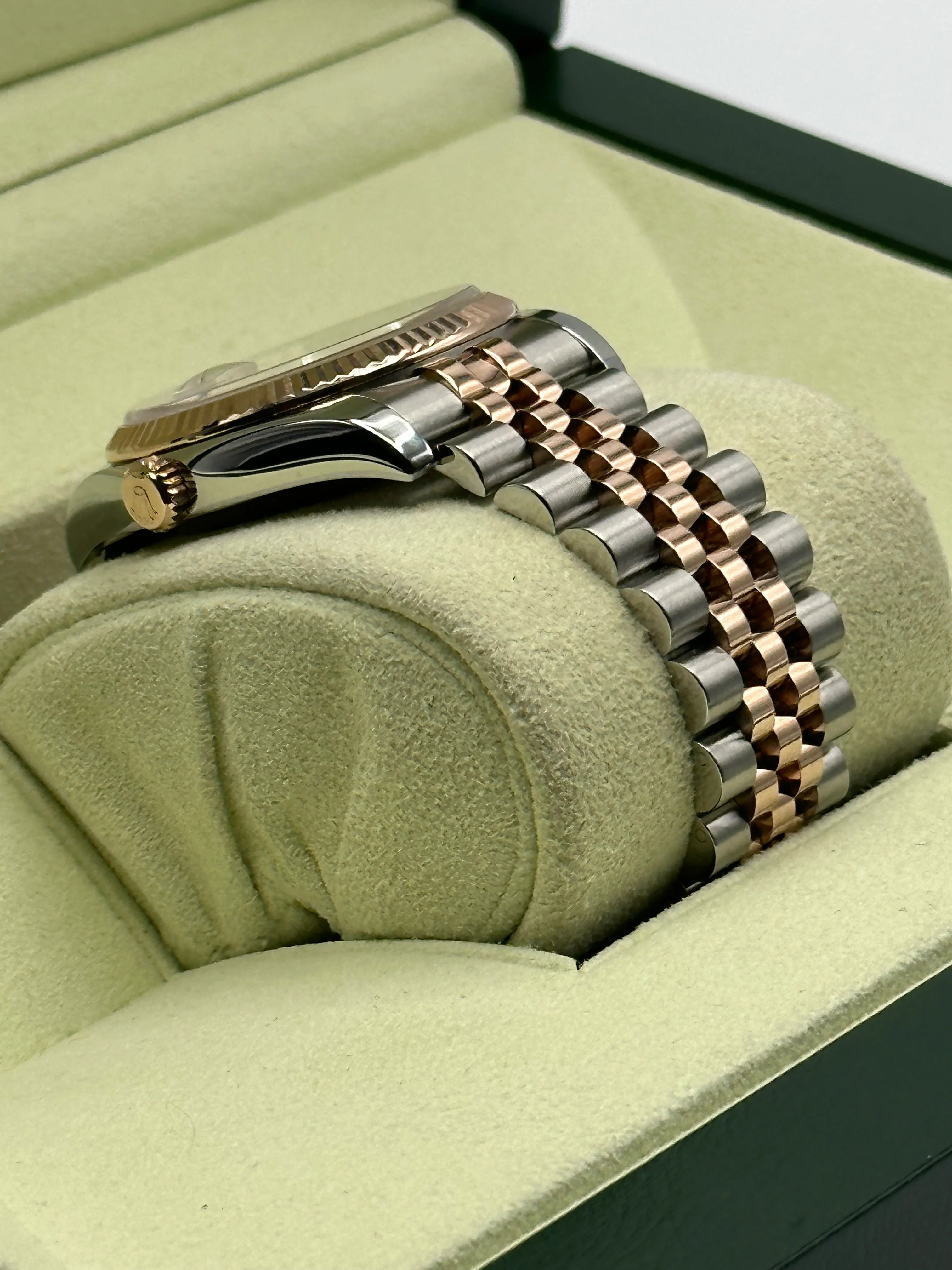 2010 Rolex Datejust 36mm 116231 Two-Tone Rose Gold Pink Diamond Dial - Image 8