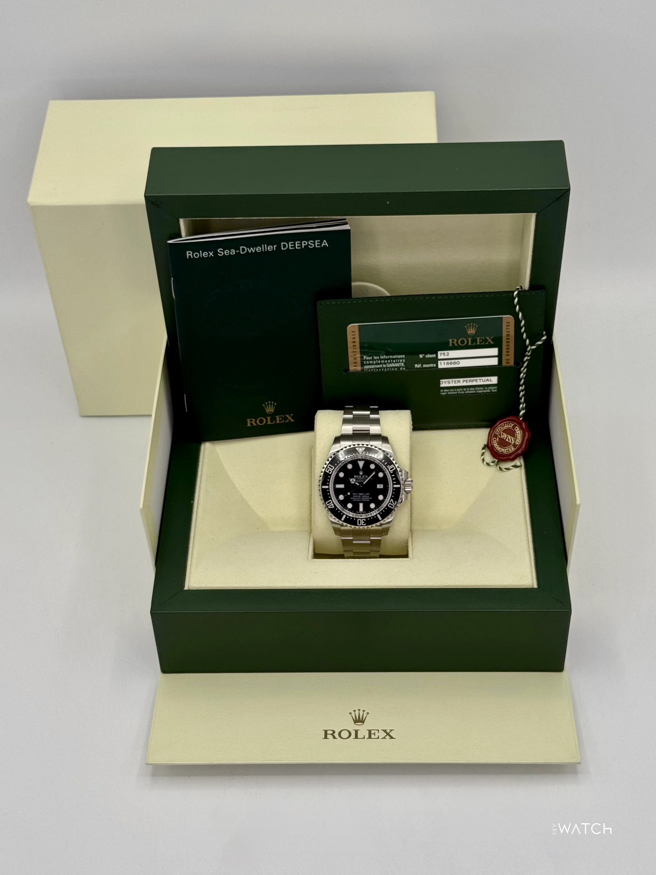 2010 Rolex Deepsea 44mm 116660 Stainless Steel Black Dial - Image 9
