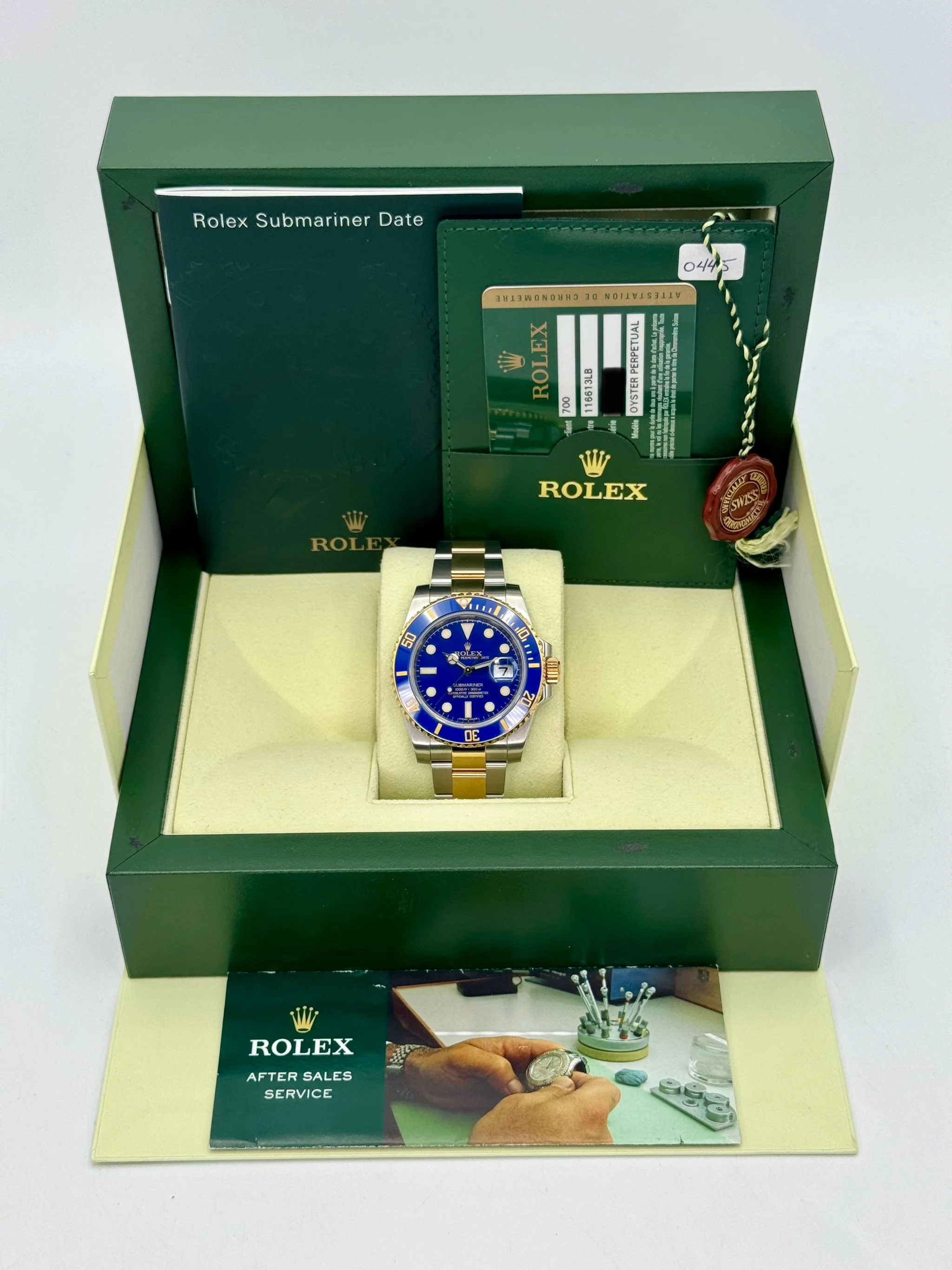2010 Rolex Submariner "Bluesy" 40mm 116613LB Two-Tone Flat Blue Dial - Image 11