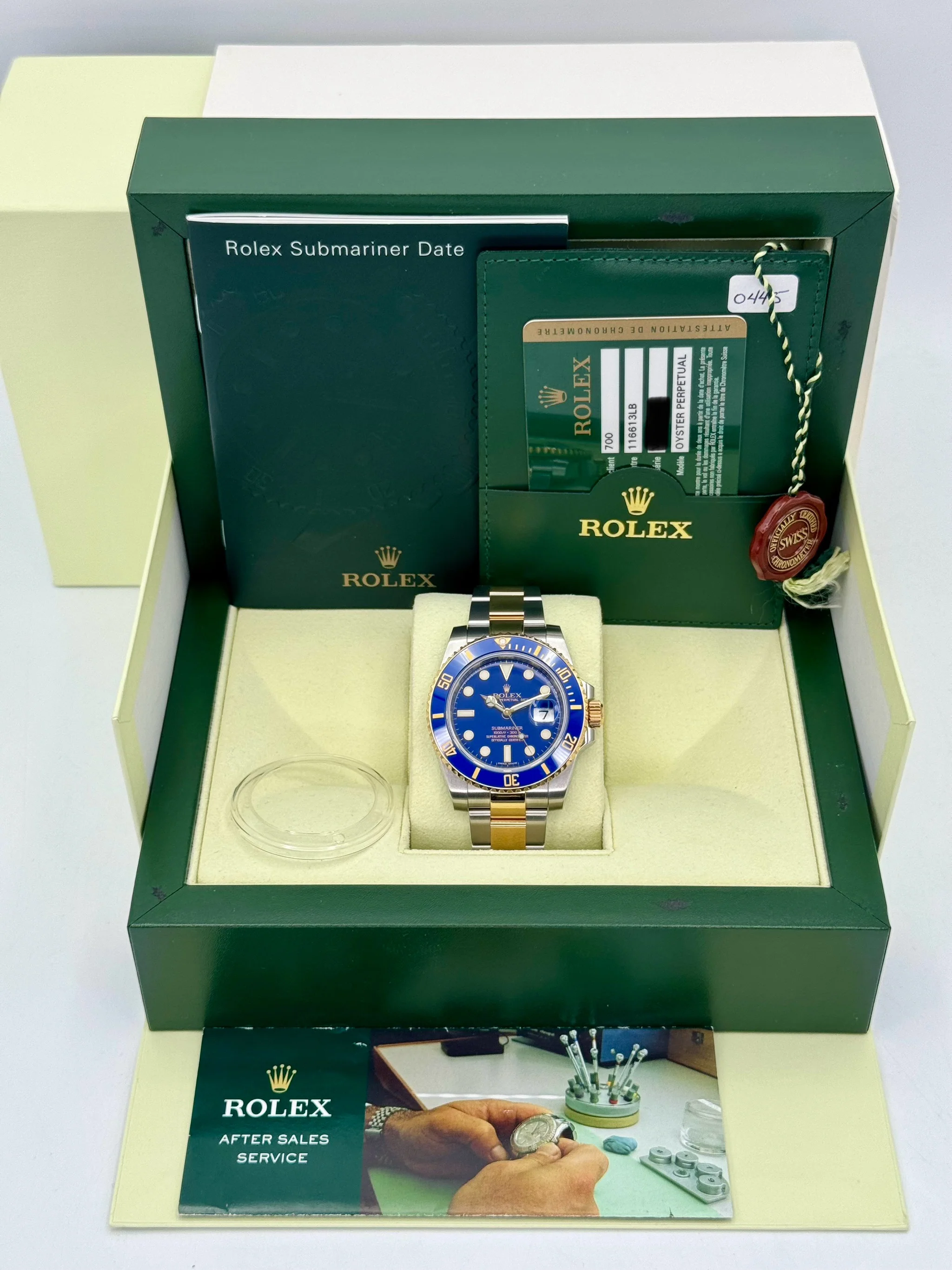 2010 Rolex Submariner "Bluesy" 40mm 116613LB Two-Tone Flat Blue Dial - Image 12