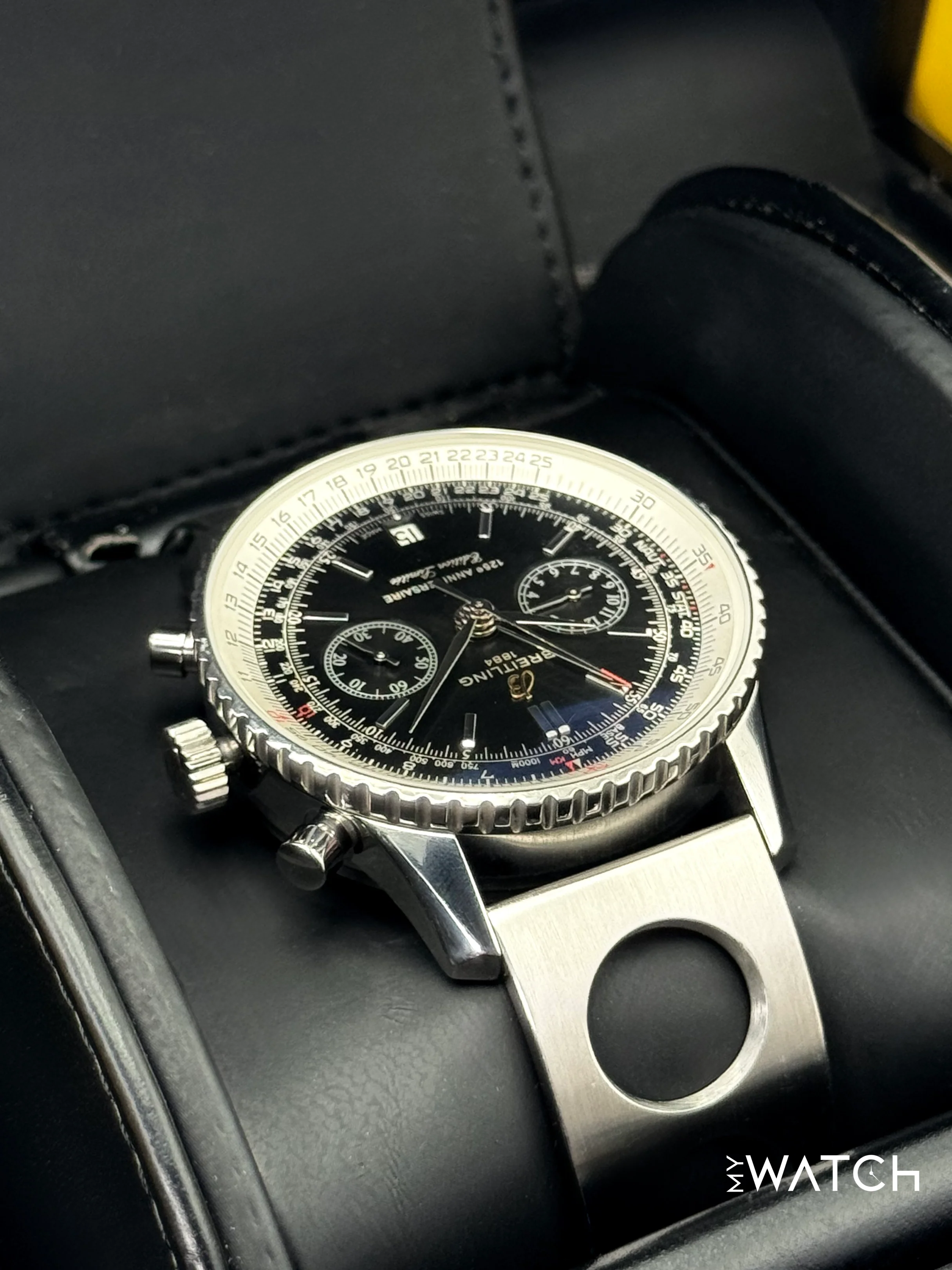 2011 Breitling Navitimer 125th Anniversary 43mm A26322 Stainless Steel Black Dial - Image 8