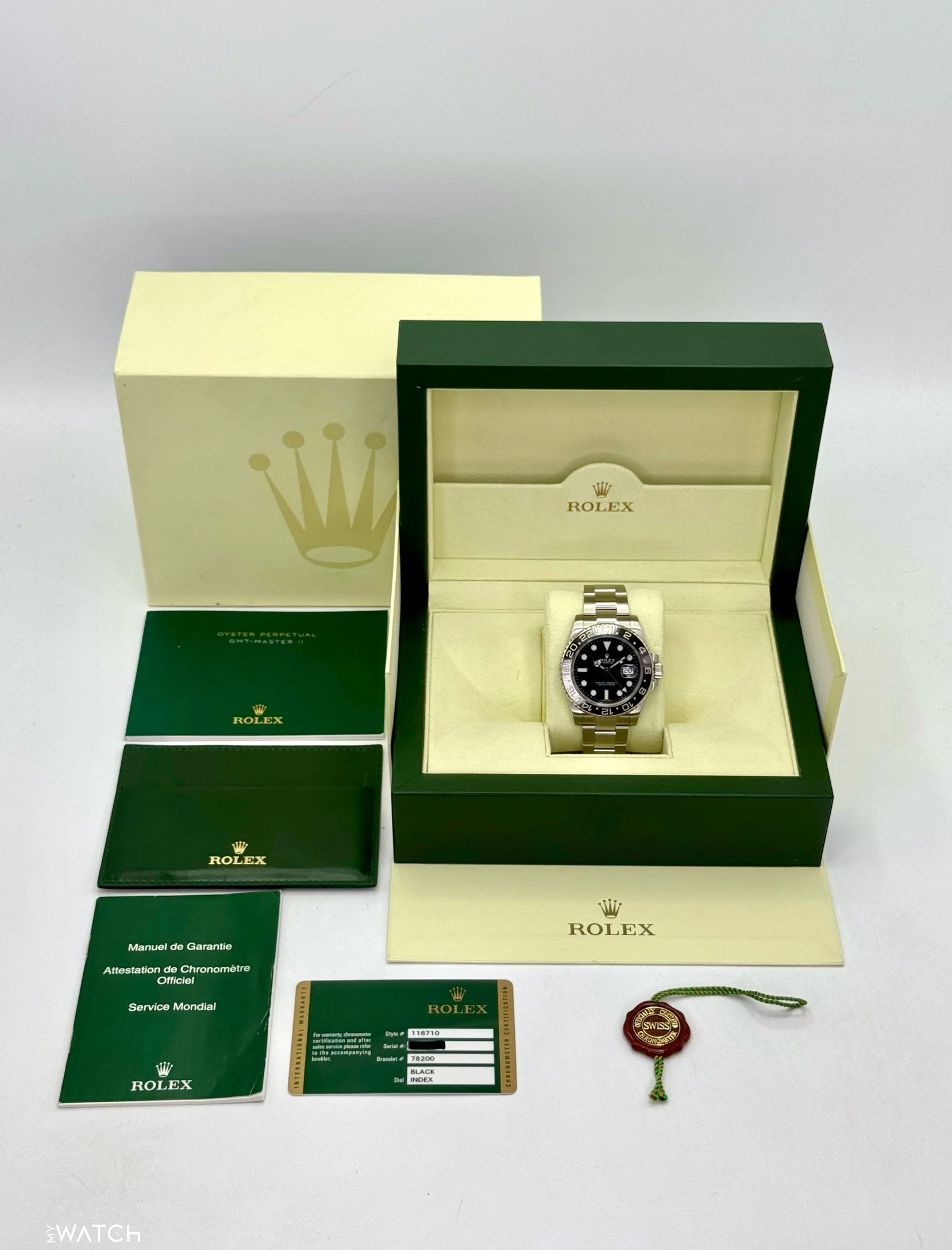 2011 Rolex GMT-Master II 40mm 116710LN Stainless Steel Black Dial - Image 10