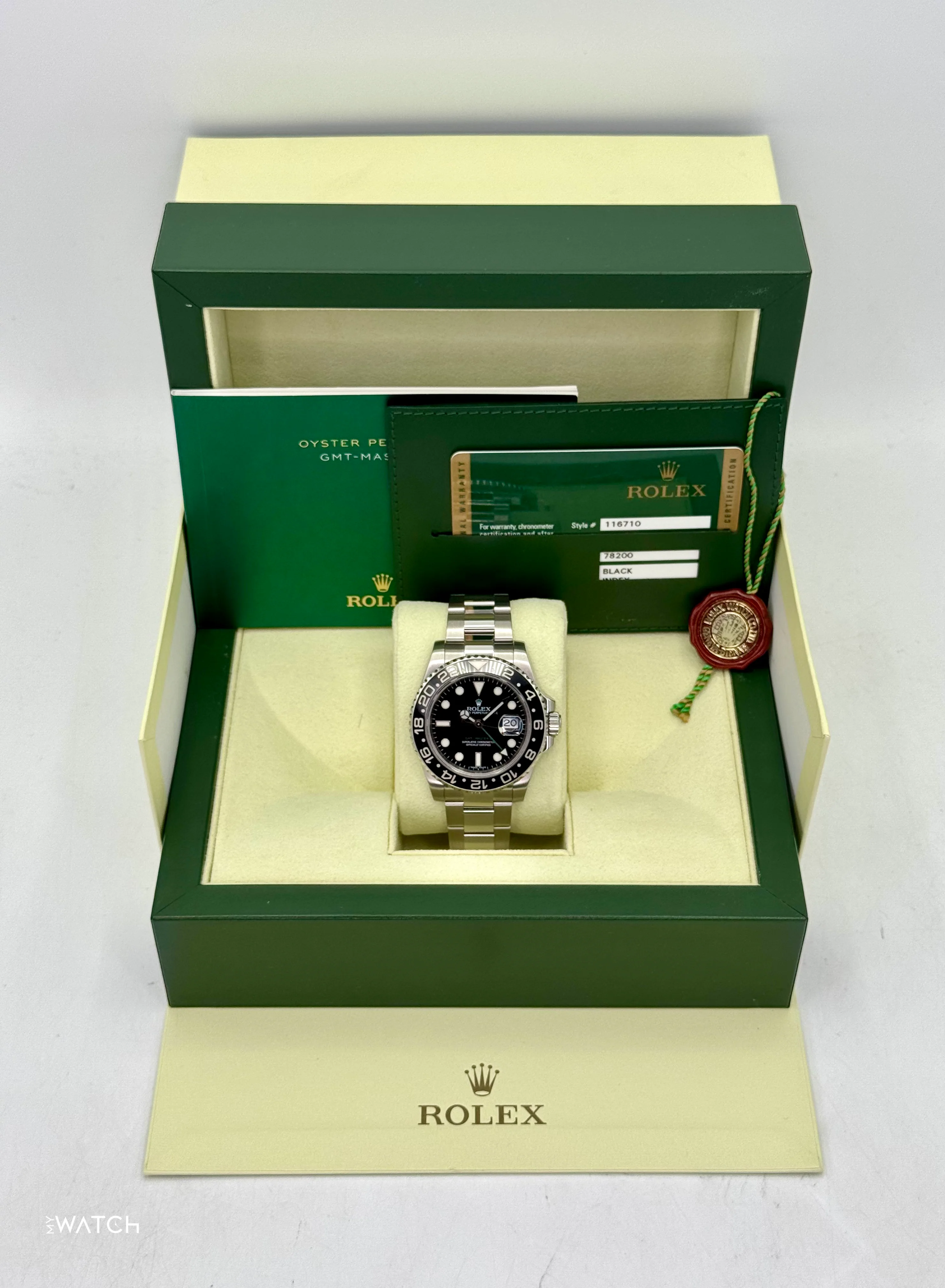 2011 Rolex GMT-Master II 40mm 116710LN Stainless Steel Black Dial - Image 9