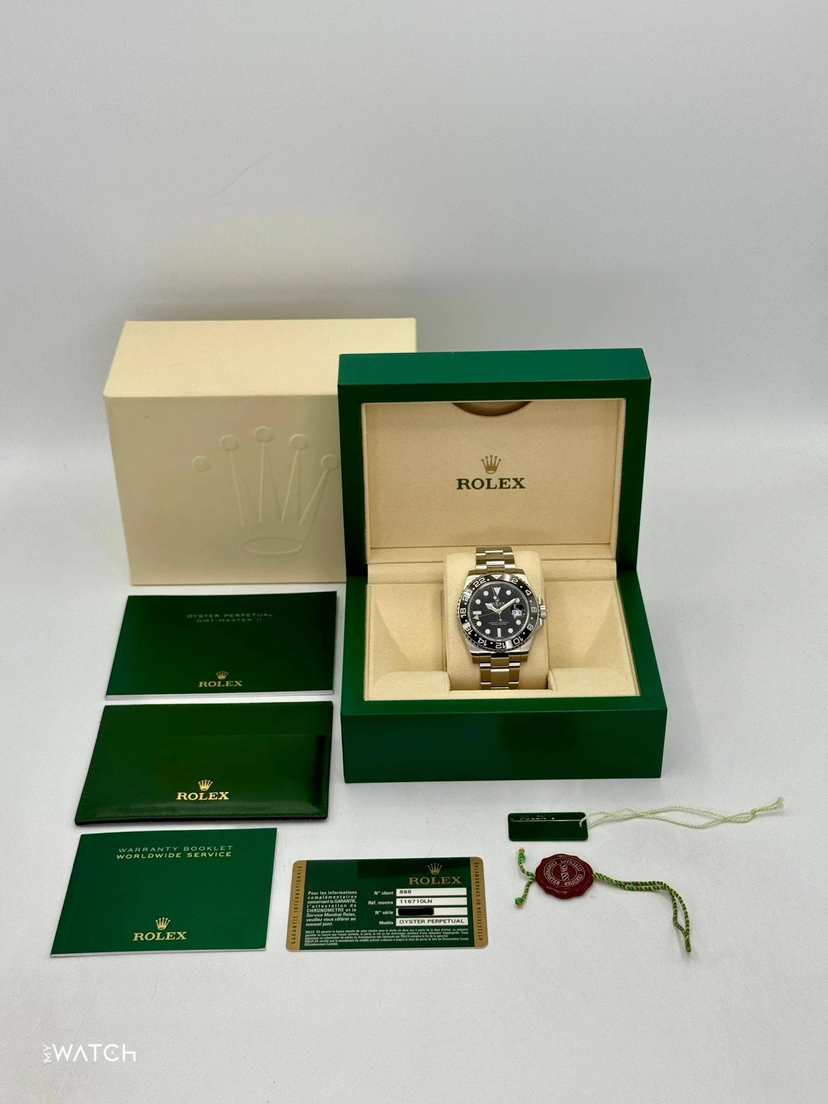 2011 Rolex GMT-Master II 40mm 116710LN Stainless Steel Black Dial - Image 9
