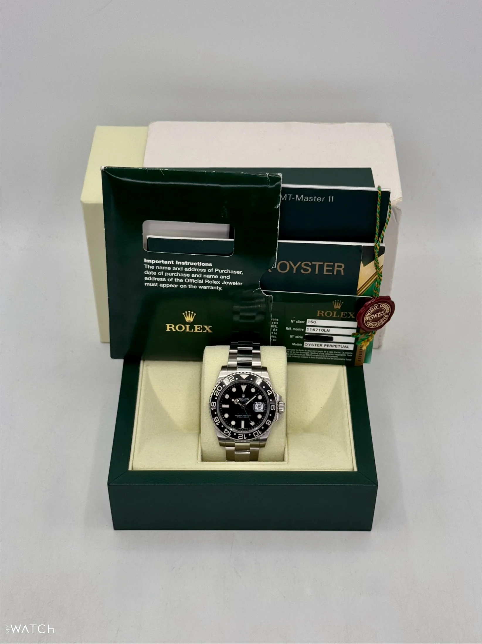 2011 Rolex GMT-Master II 40mm 116710LN Stainless Steel Black Dial - Image 9